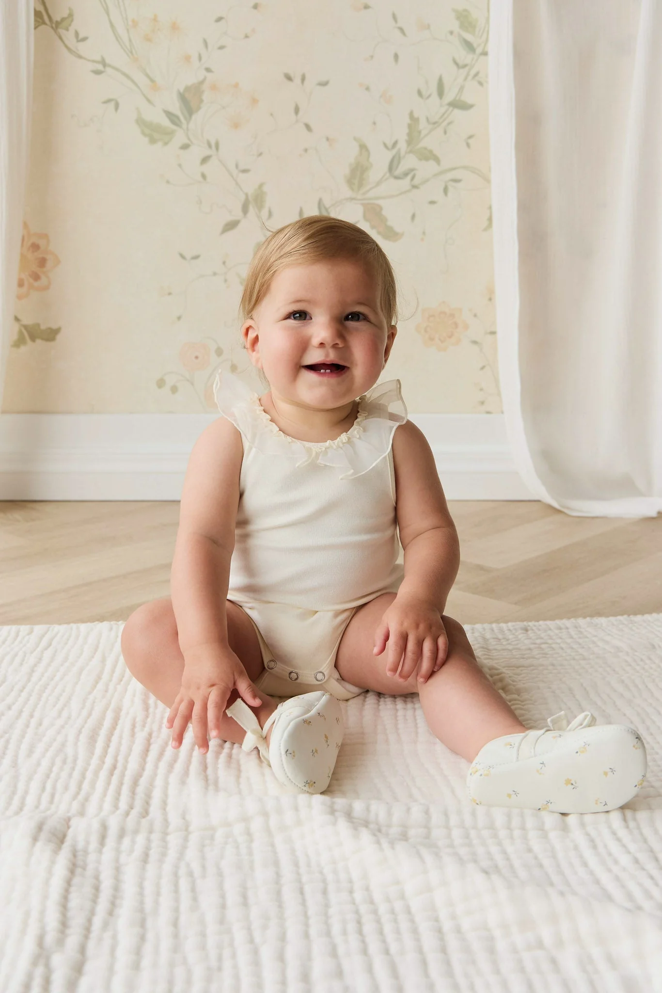 Adalyn Playsuit - Parchment - Image 3