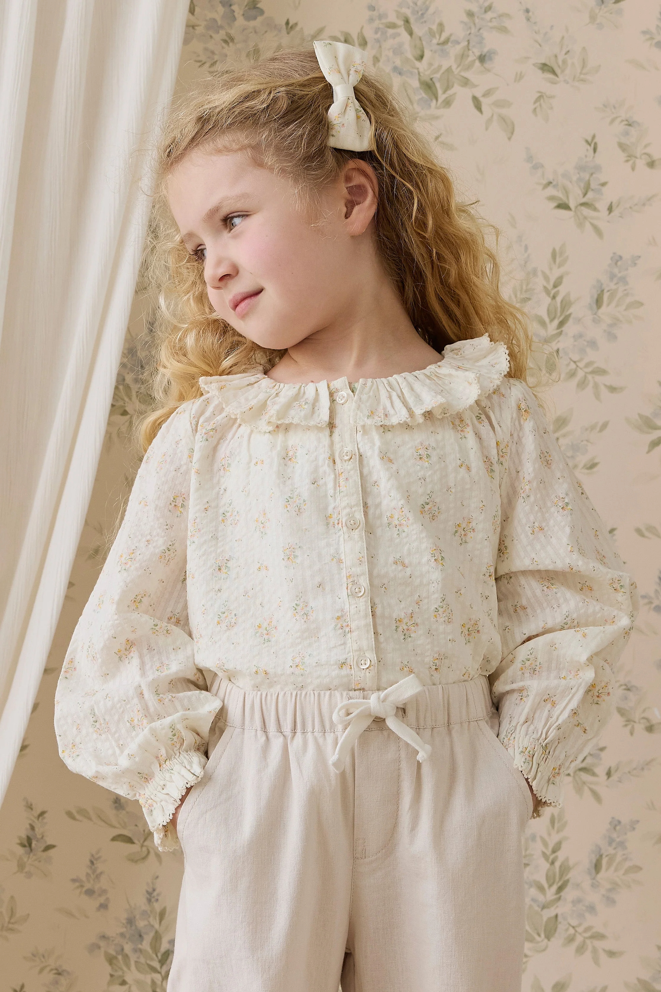 Ali Linen/Cotton Pant-Natural - Image 4