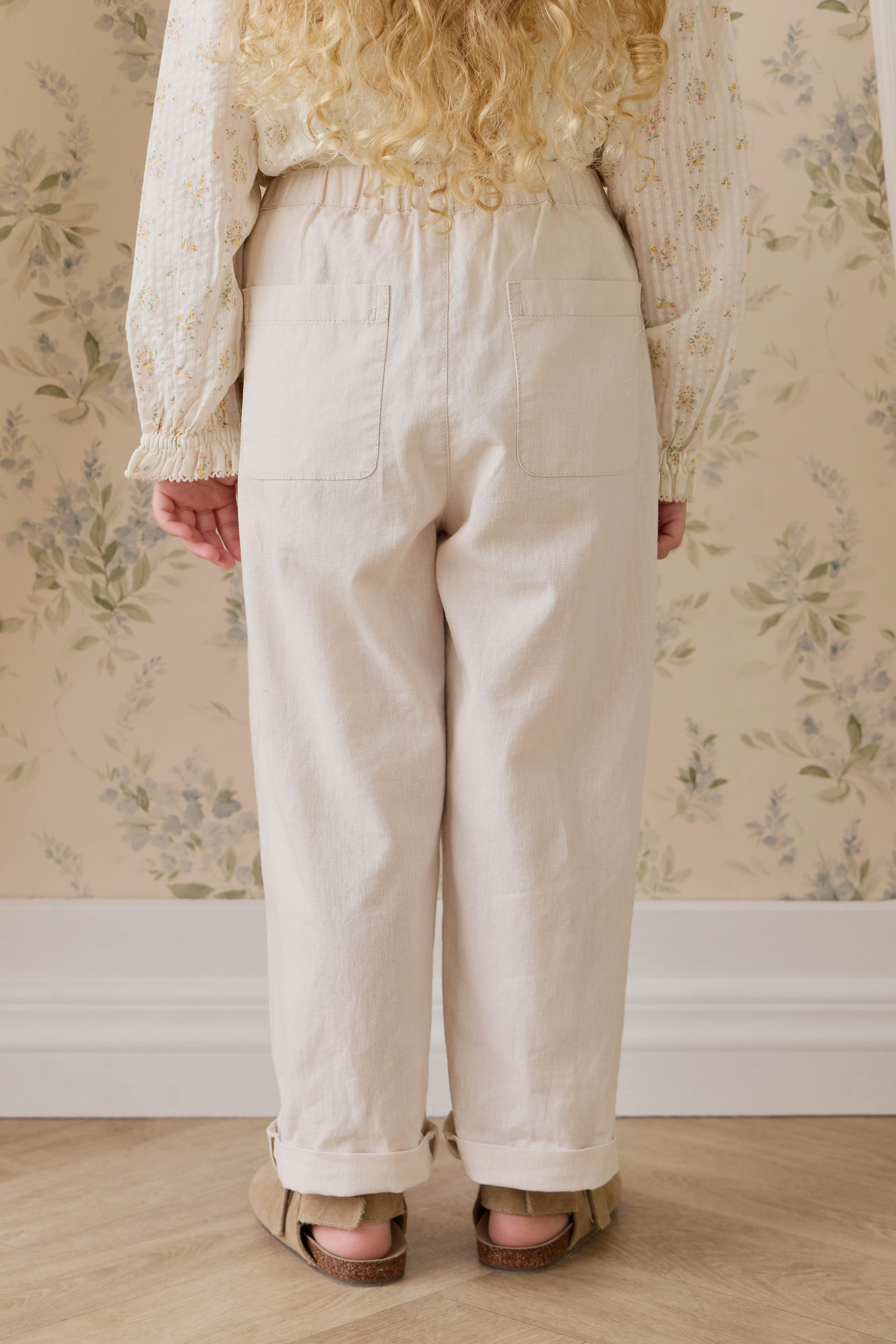 Ali Linen/Cotton Pant-Natural - Image 7