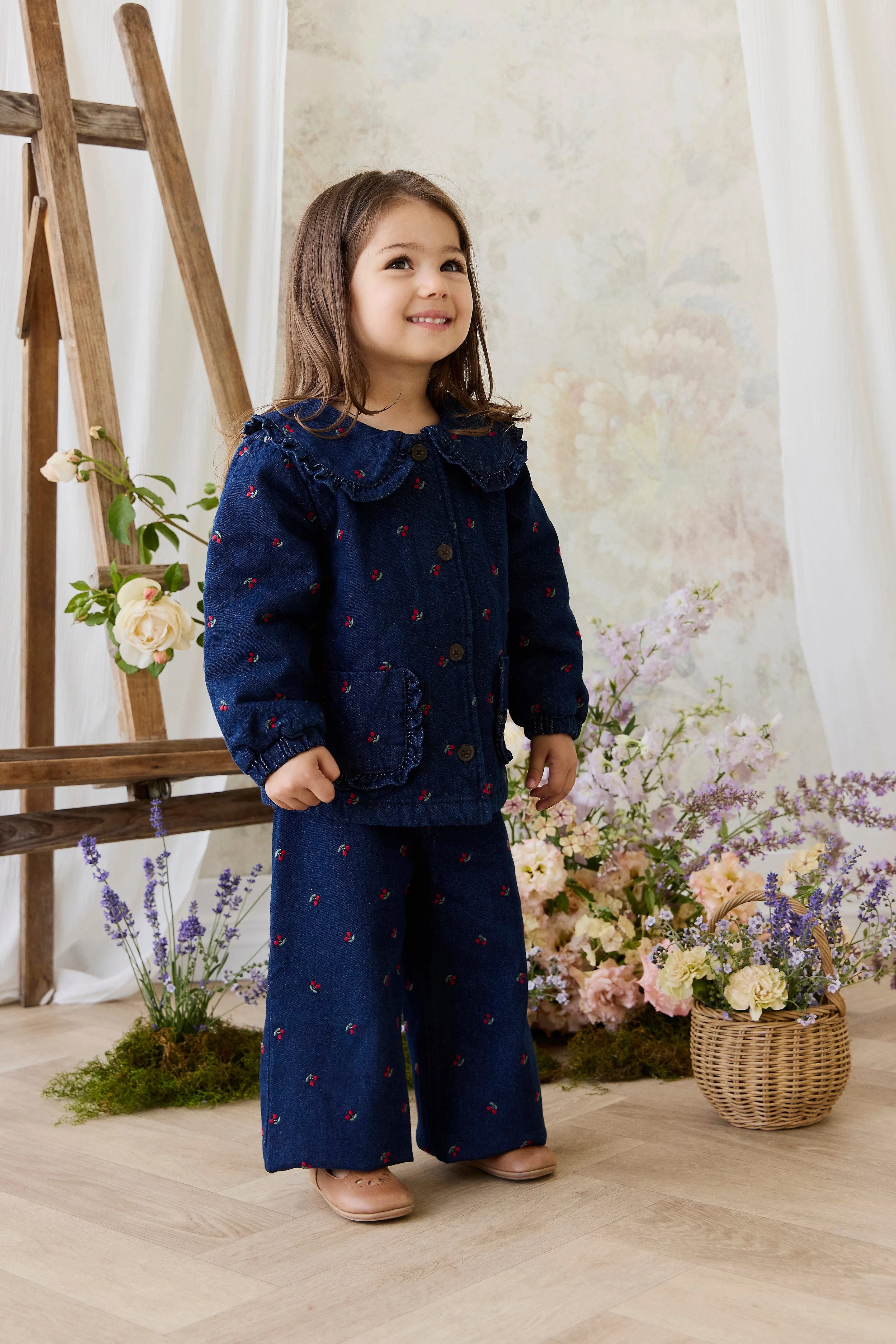 Amandine Jacket - Cerise Denim - Image 4