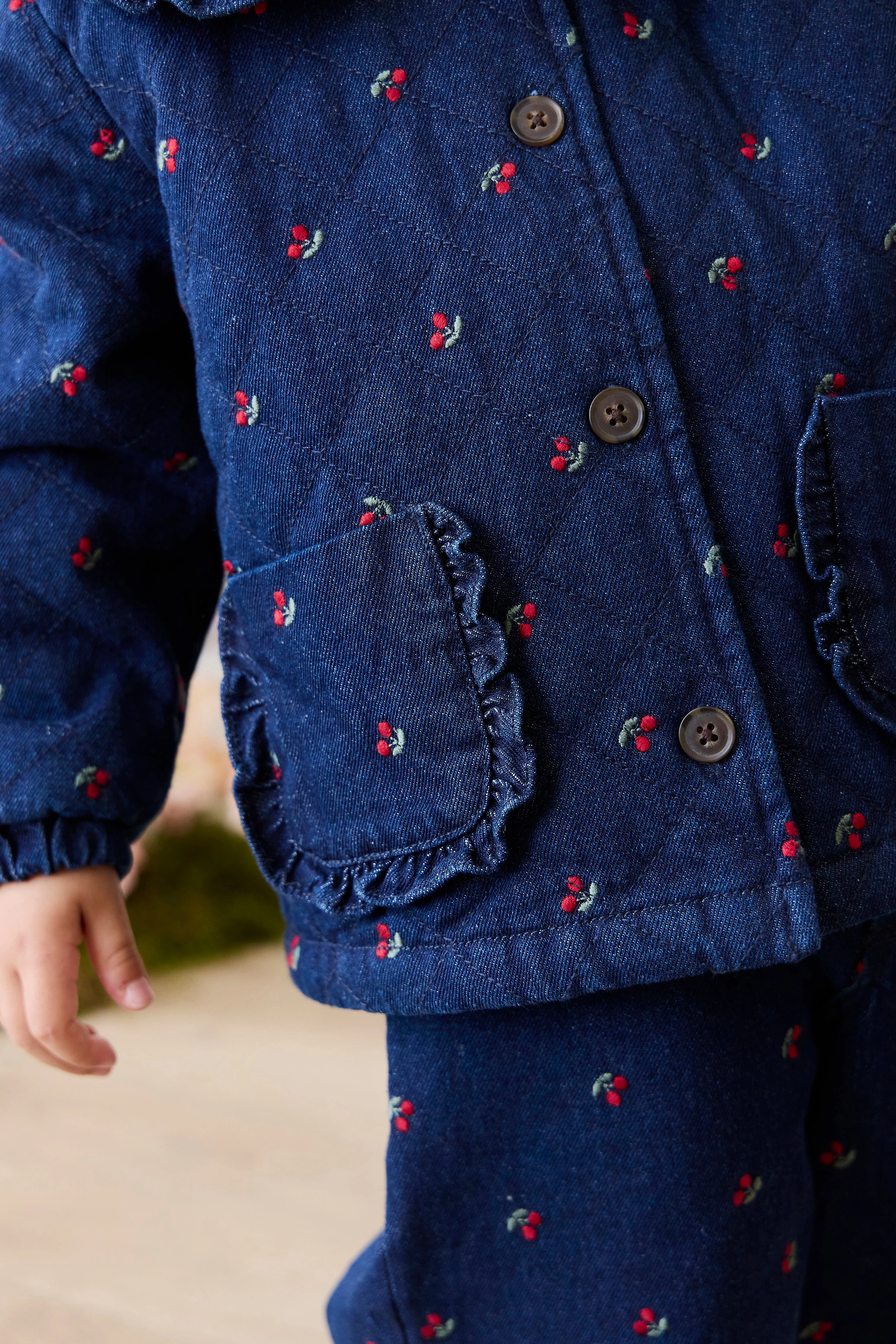 Amandine Jacket - Cerise Denim - Image 5