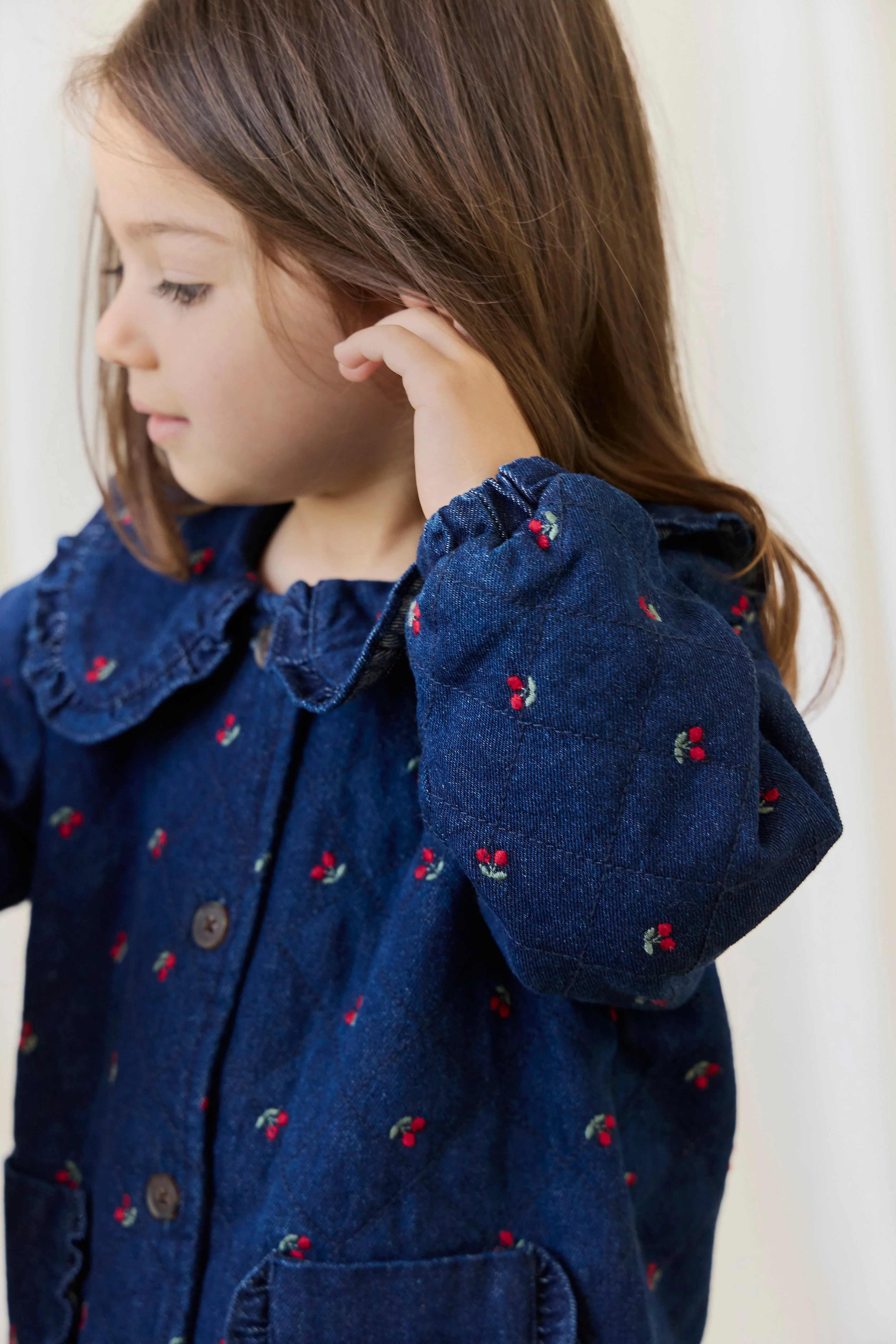 Amandine Jacket - Cerise Denim - Image 7