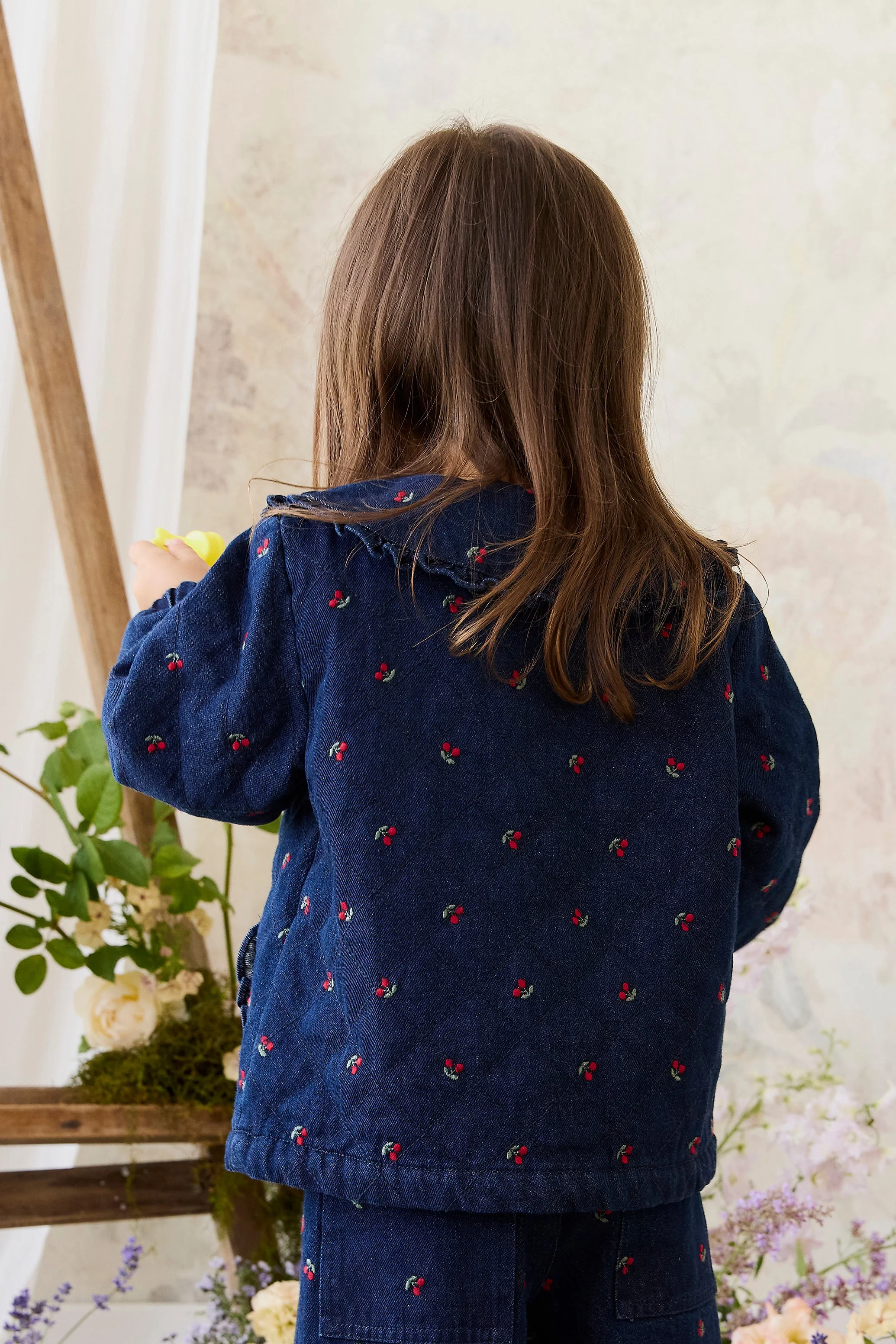 Amandine Jacket - Cerise Denim - Image 8