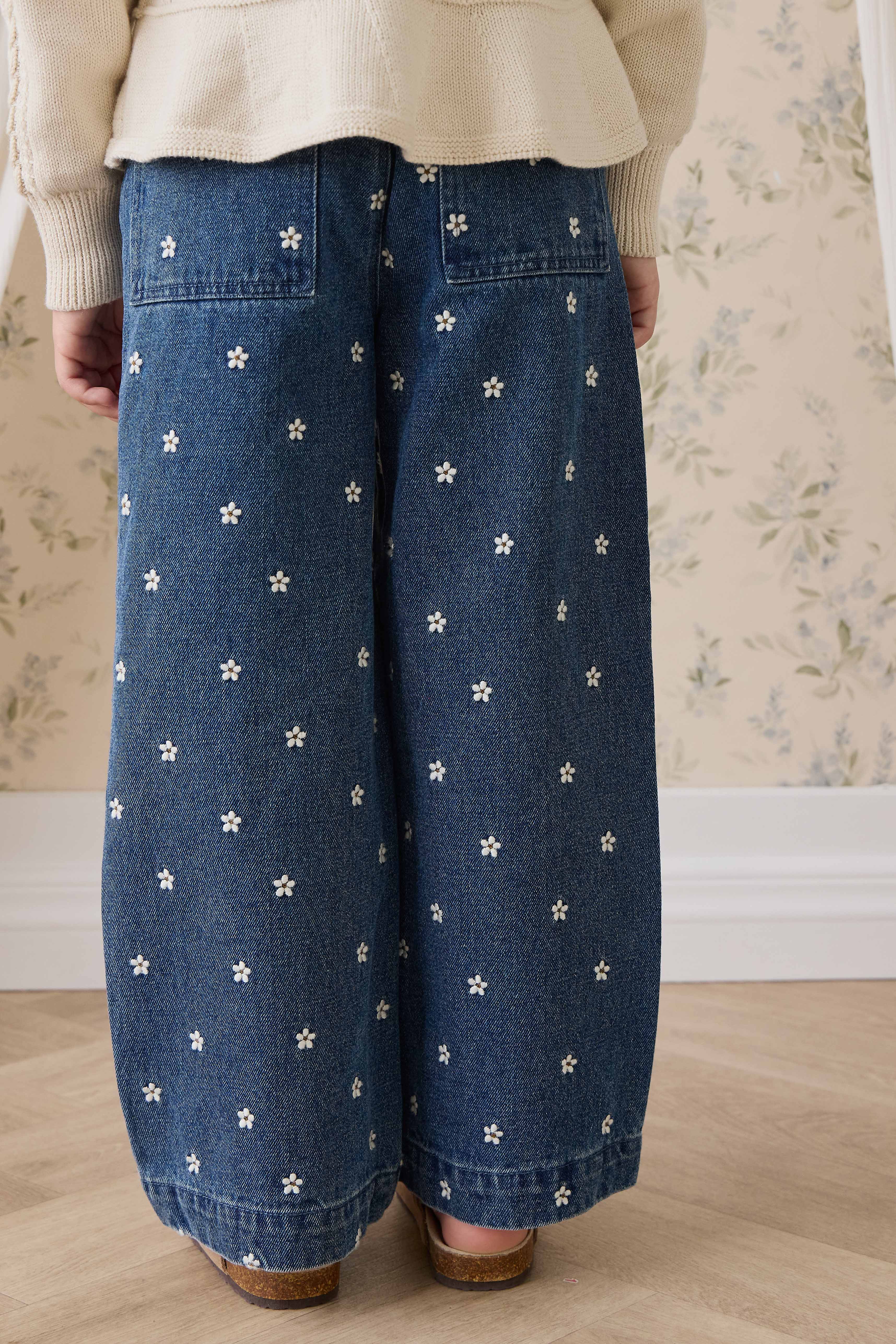 Amandine Pant-Josie Floral Denim - Image 9
