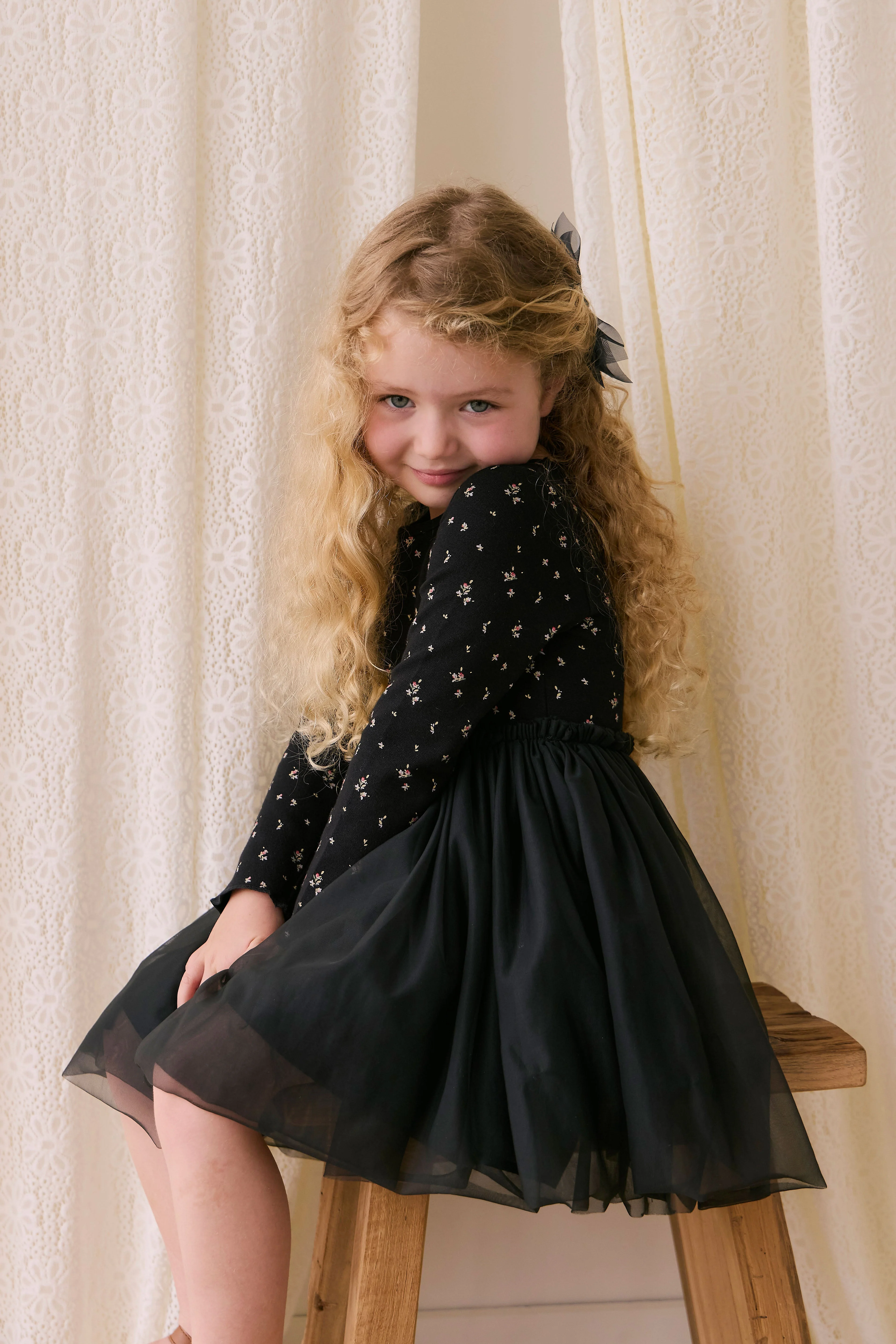 Anna Tulle Dress - Dina Ebony - Image 3