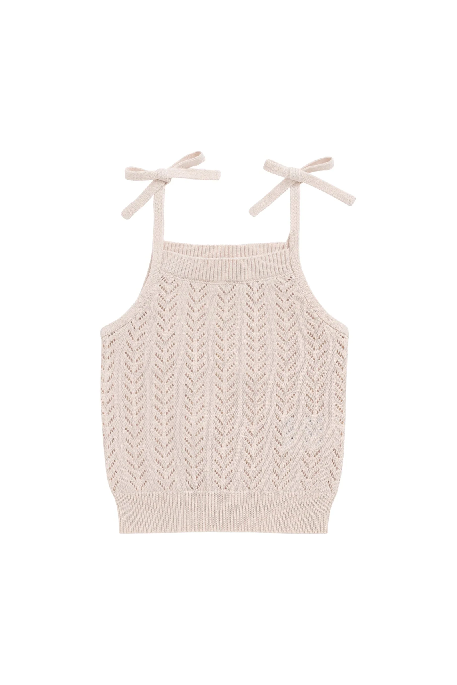Aria Knitted Singlet - Dainty Pink - Image 3
