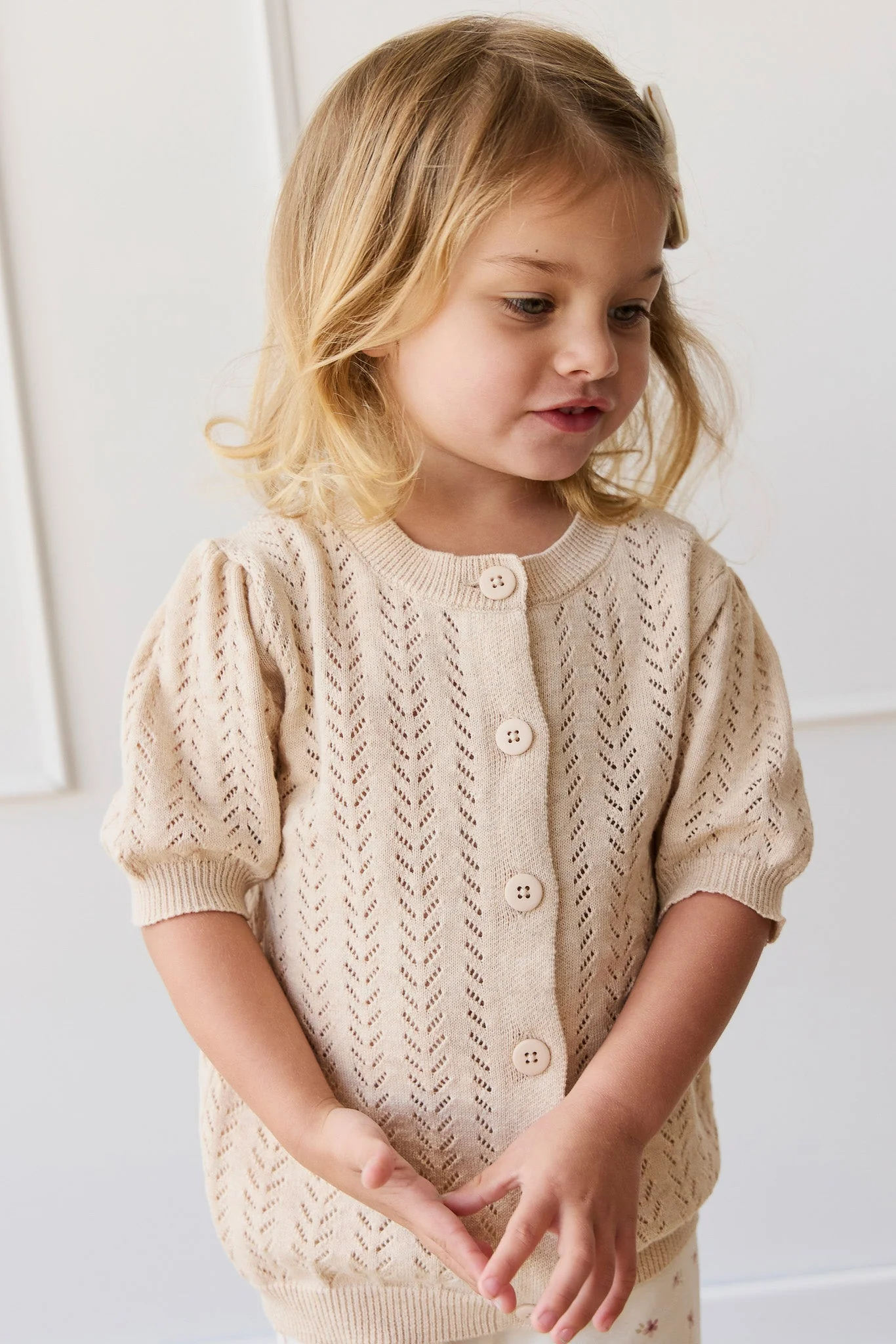 Aria Knitted Top - Oatmeal Marle - Image 3