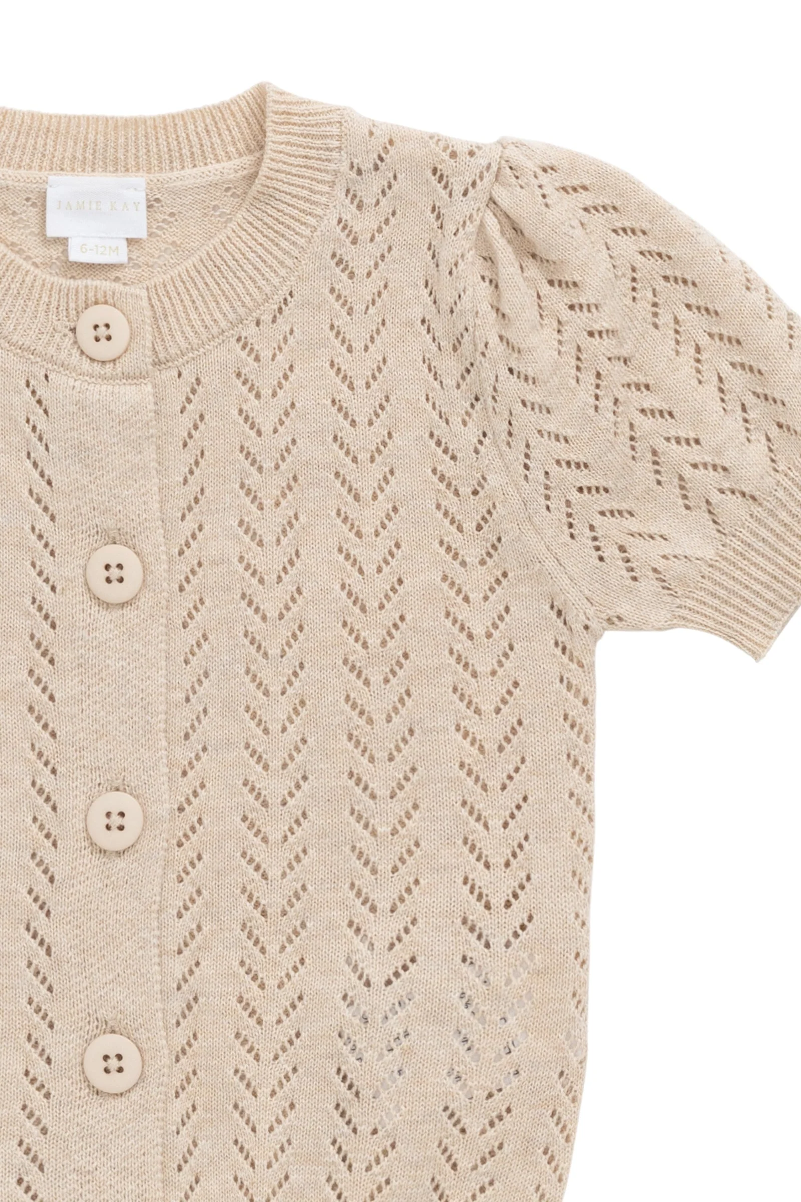 Aria Knitted Top - Oatmeal Marle - Image 6
