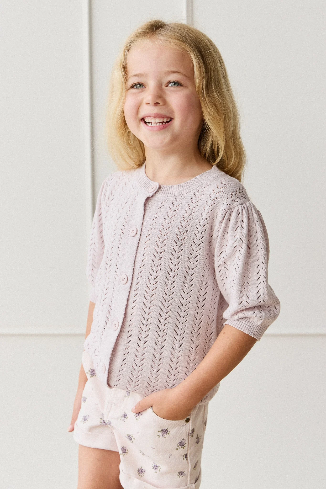 Aria Knitted Top - Pale Lilac - Image 3