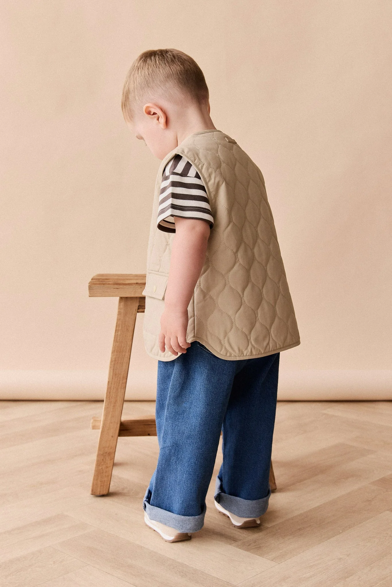 Arie Puffer Vest - Rye - Image 5