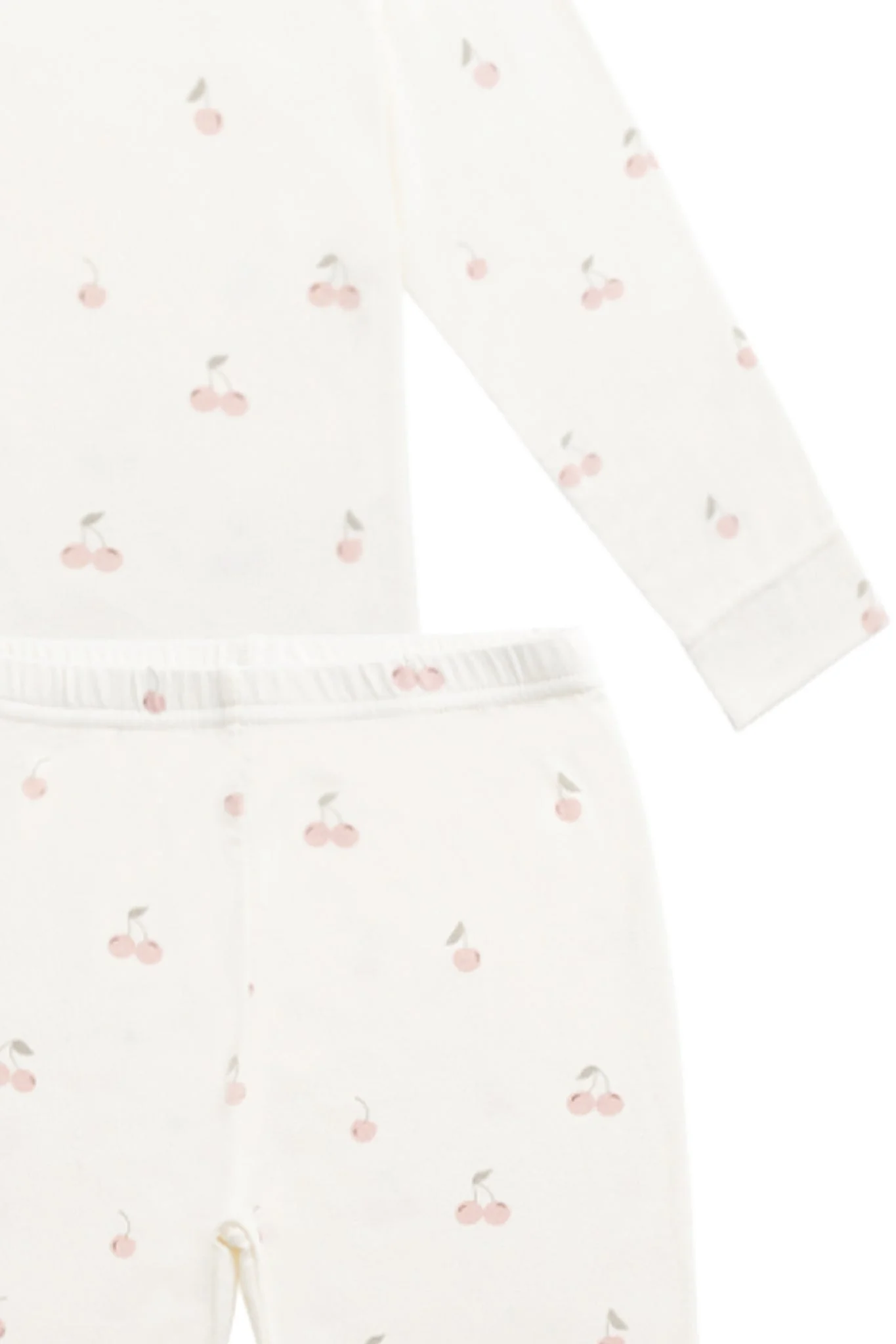 Bamboo Ari Long Sleeve Pyjama Set - Cherry Love Parchment - Image 7