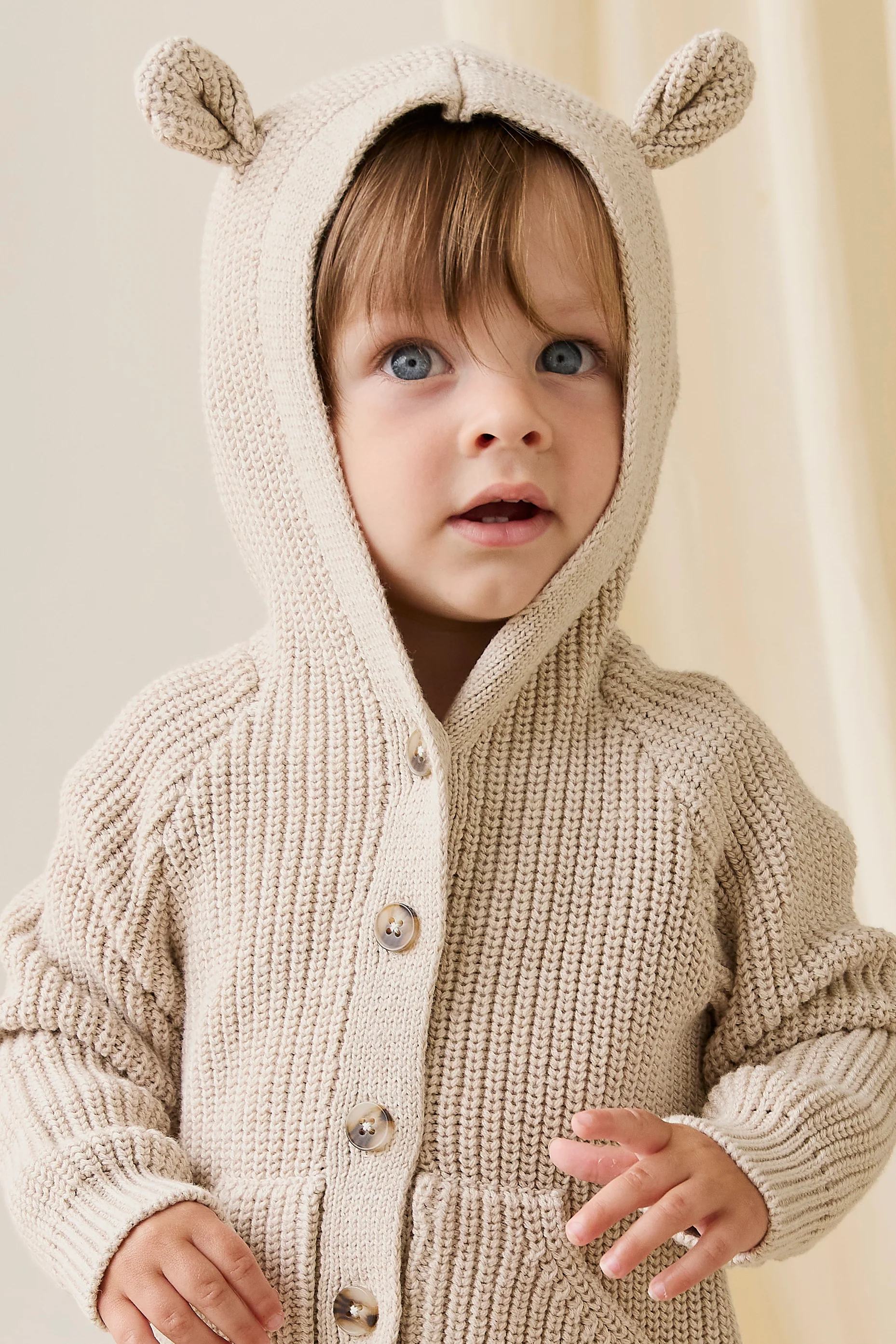 Bear Cardigan-Oat - Image 3