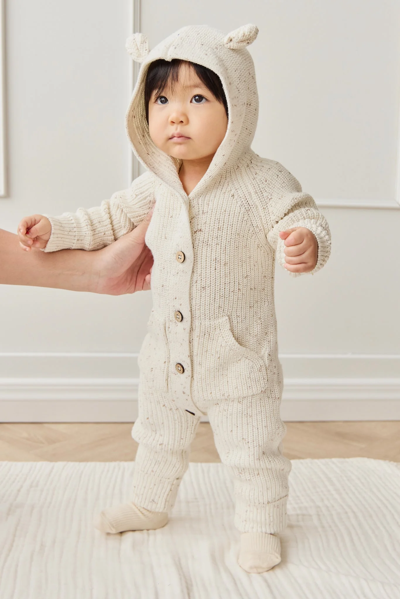 Bear Knit Onepiece - Pistachio Fleck - Image 3