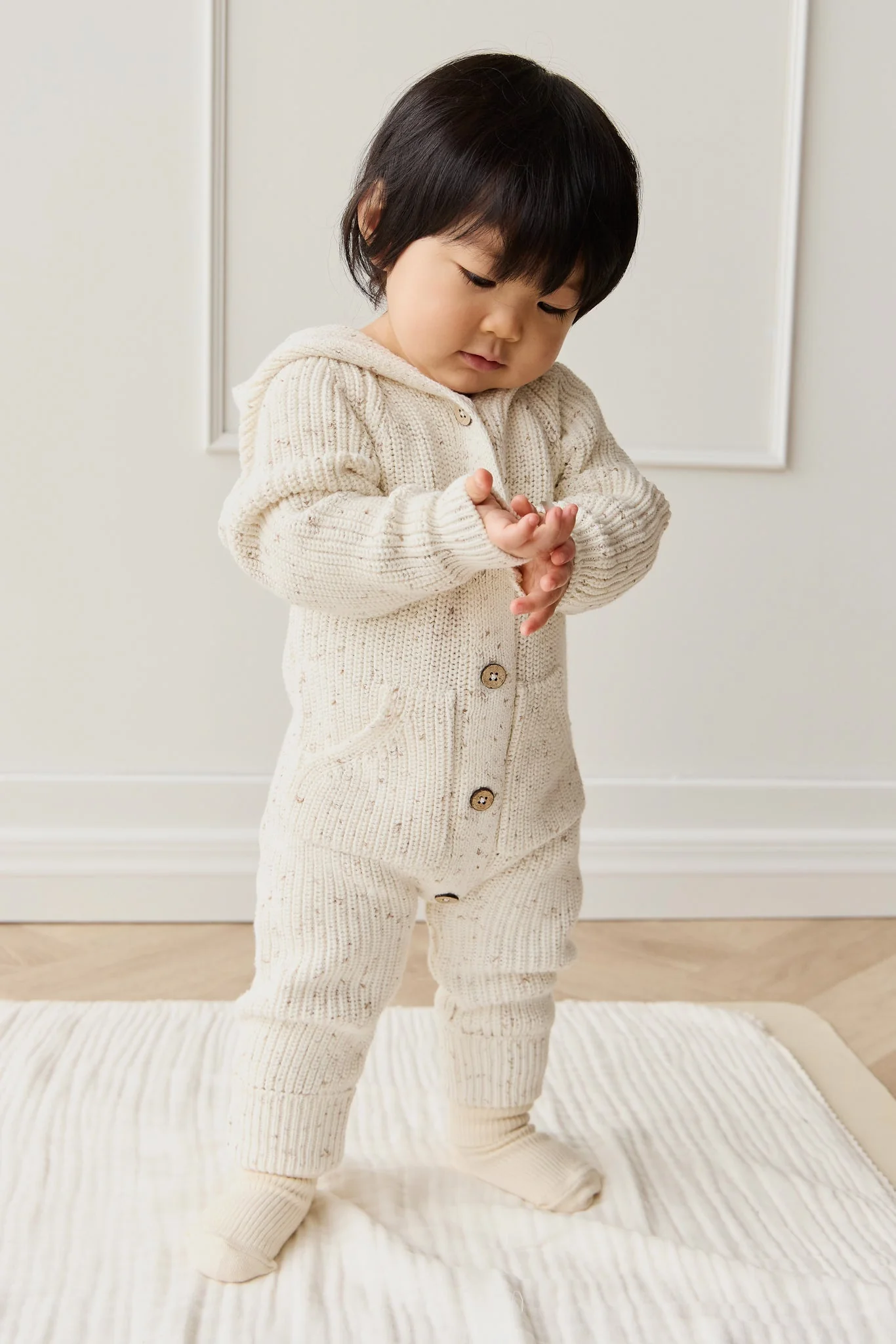 Bear Knit Onepiece - Pistachio Fleck - Image 4