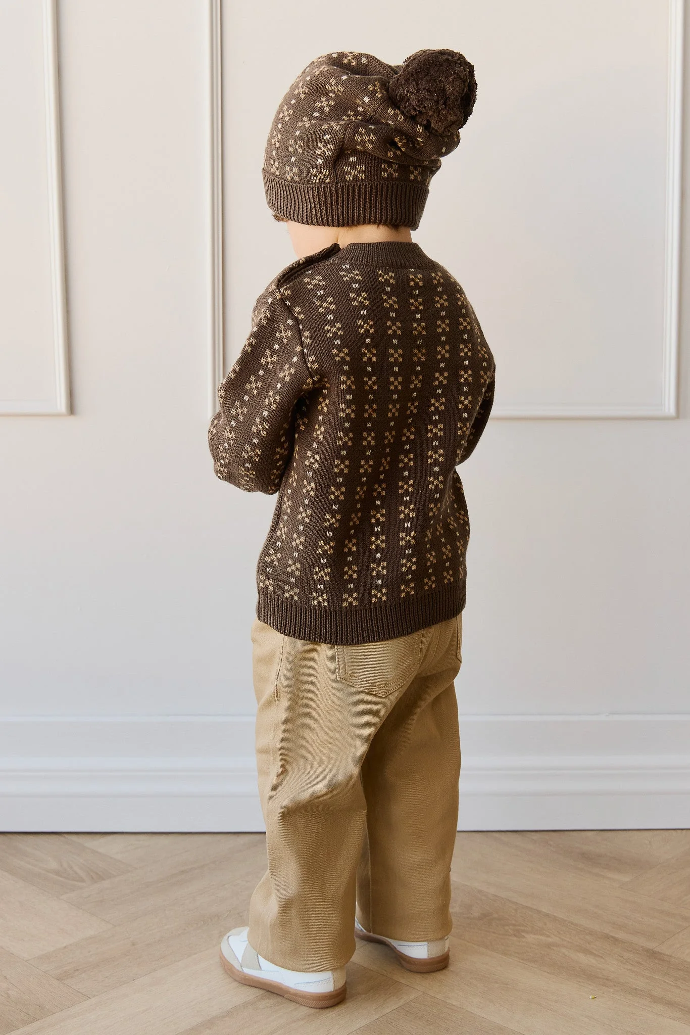 Bertie Knit Jumper - Fairisle Desert Palm - Image 5