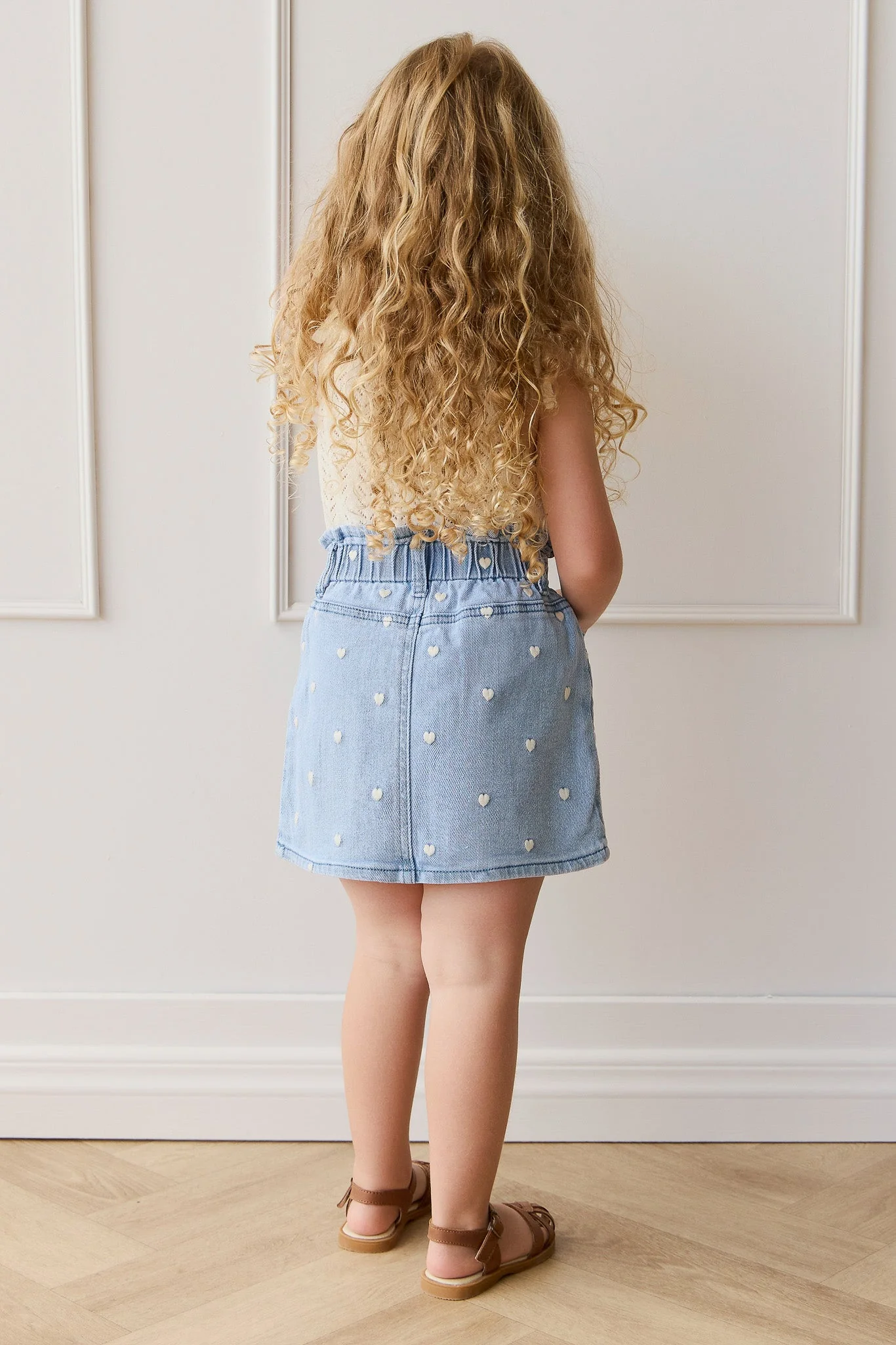 Briella Skirt - Petite Heart Denim - Image 5