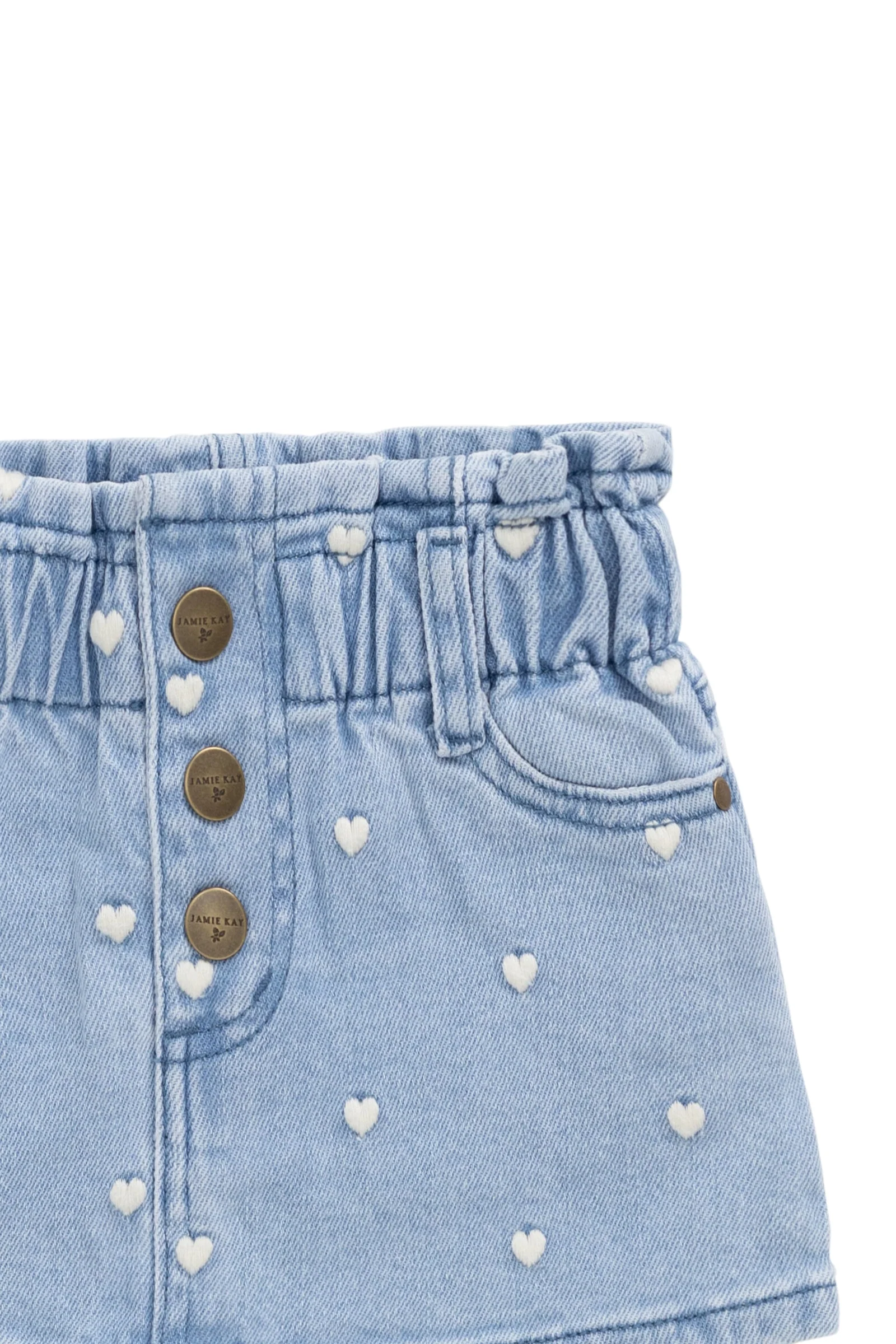 Briella Skirt - Petite Heart Denim - Image 9