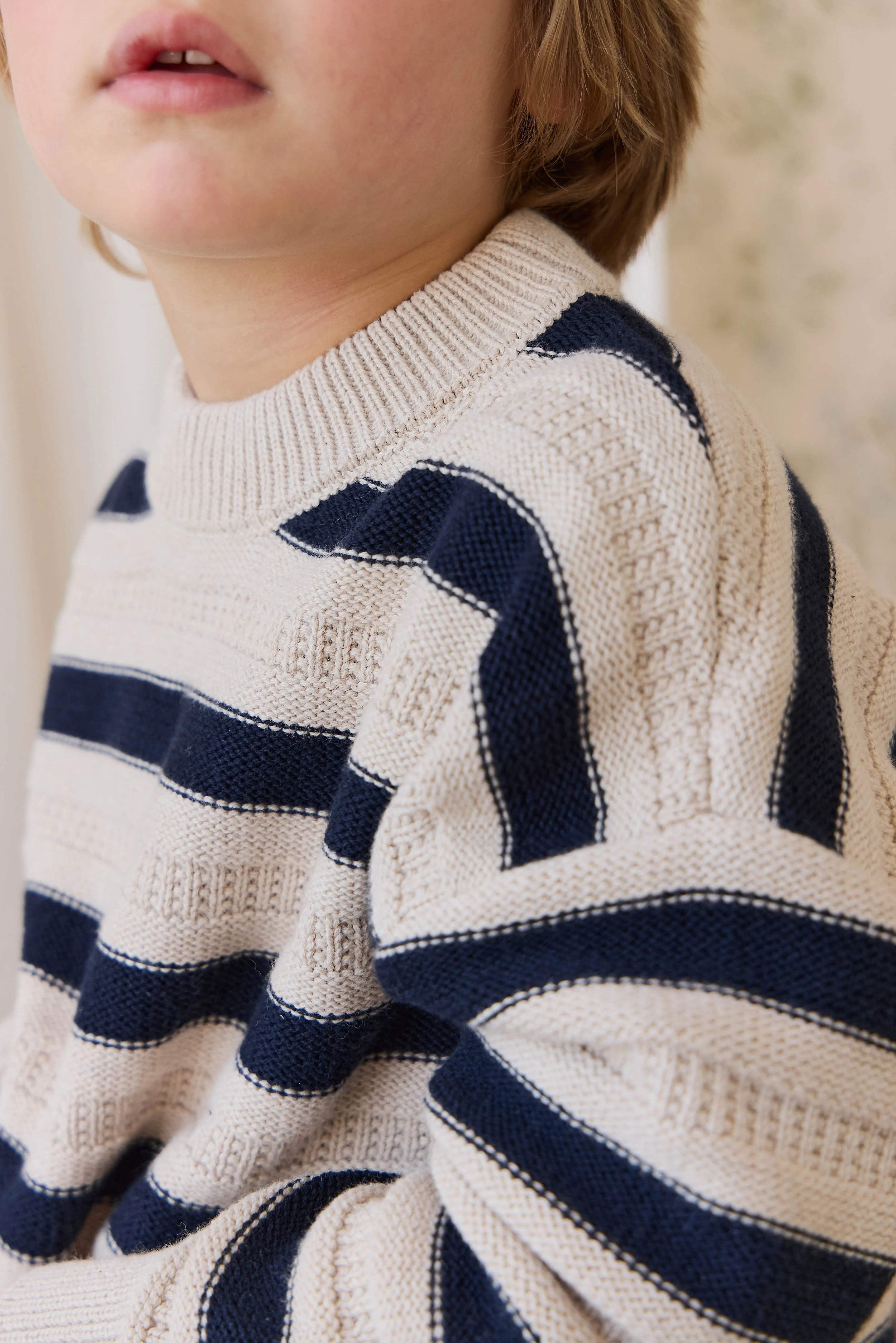 Byron Jumper-Byron Stripe Oat / Eclipse - Image 10