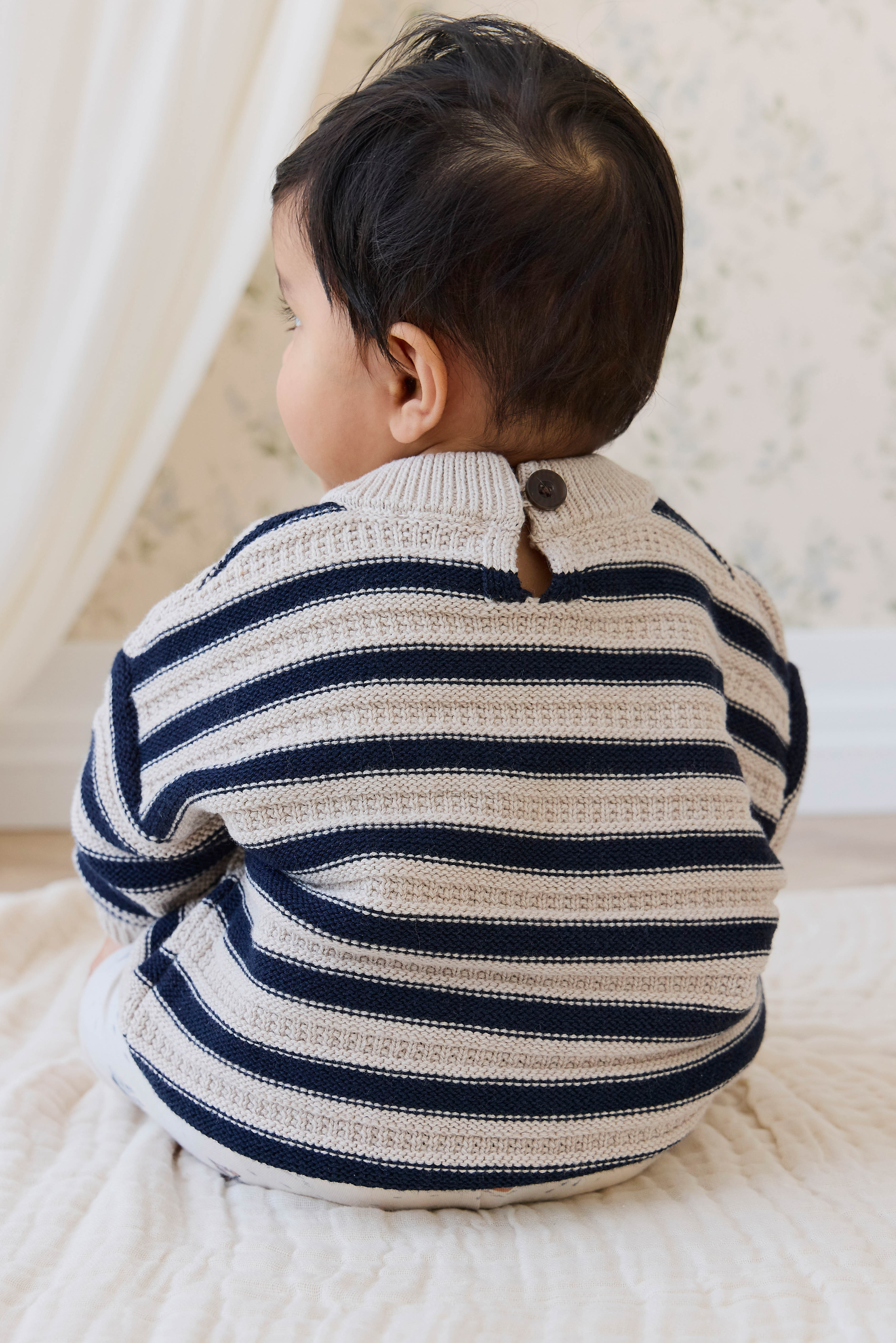Byron Jumper-Byron Stripe Oat / Eclipse - Image 13
