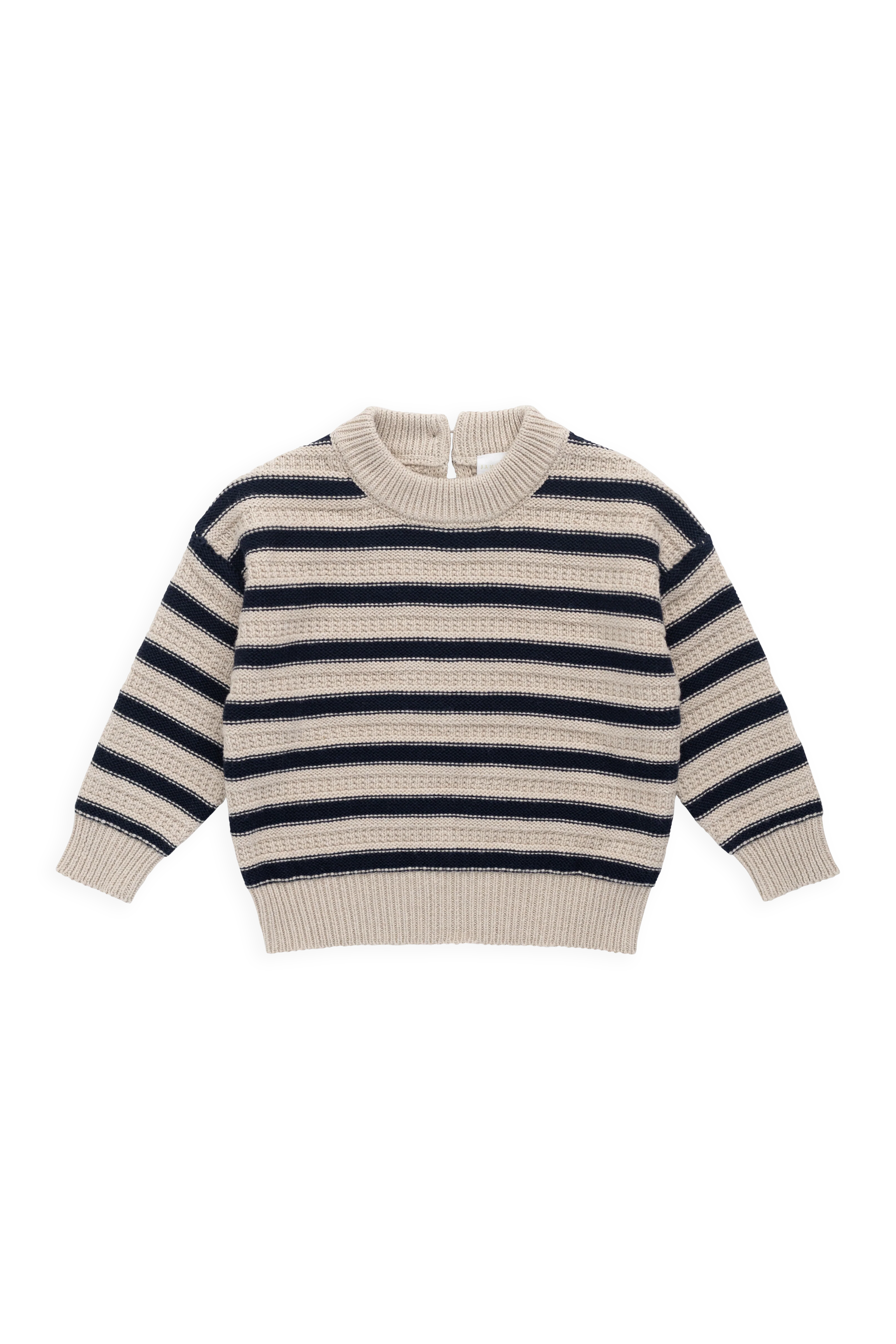 Byron Jumper-Byron Stripe Oat / Eclipse - Image 2