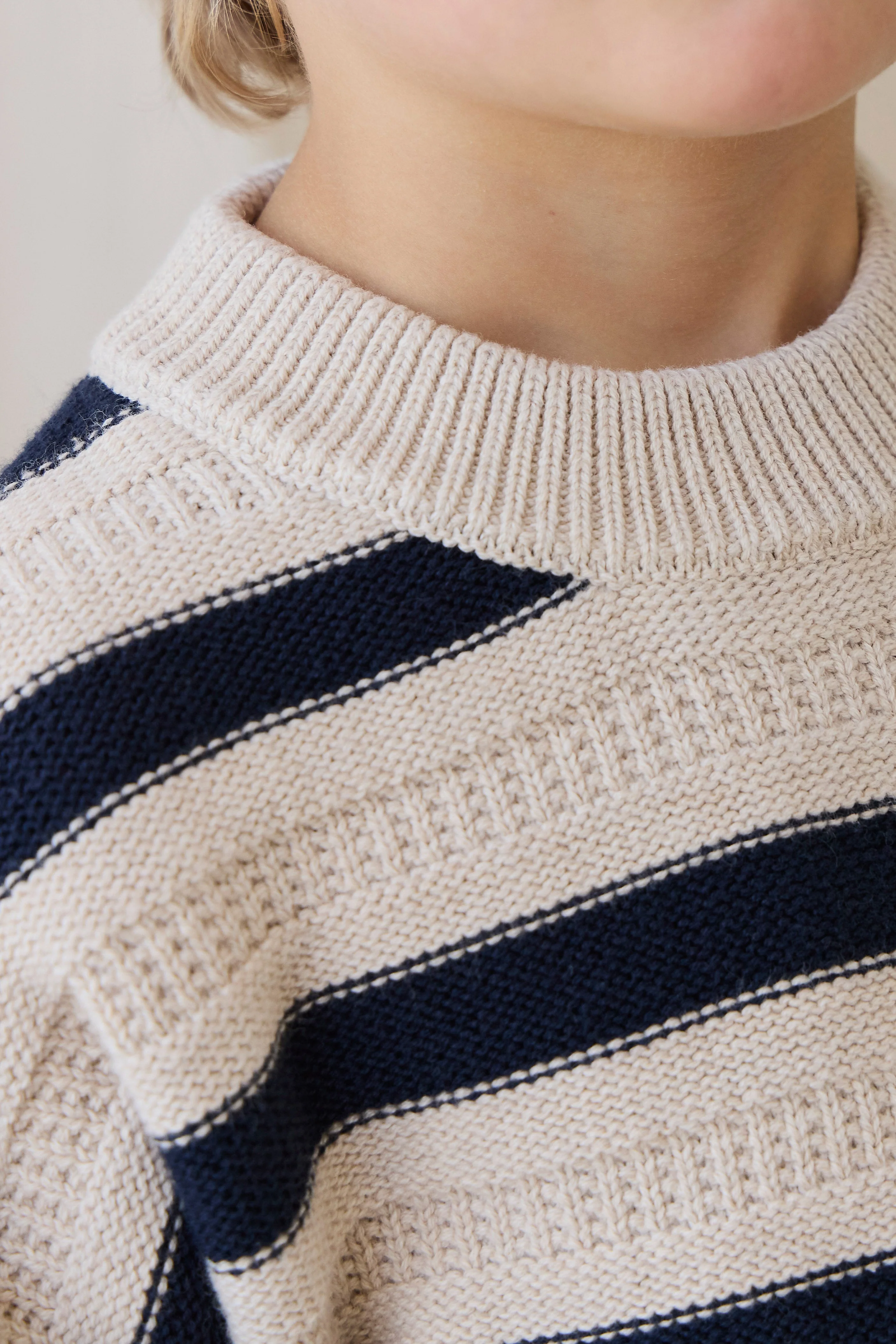 Byron Jumper-Byron Stripe Oat / Eclipse - Image 5