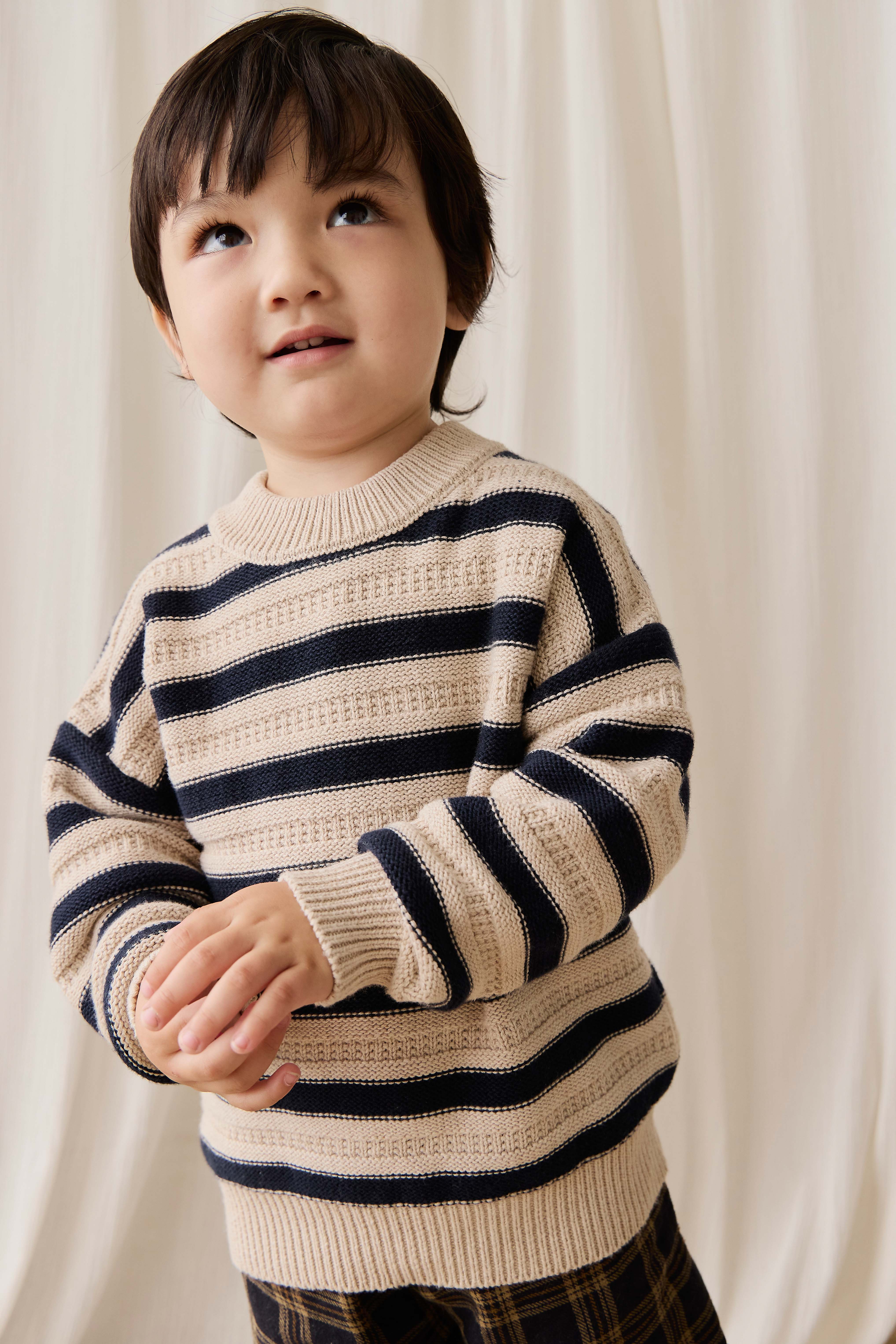 Byron Jumper-Byron Stripe Oat / Eclipse - Image 7