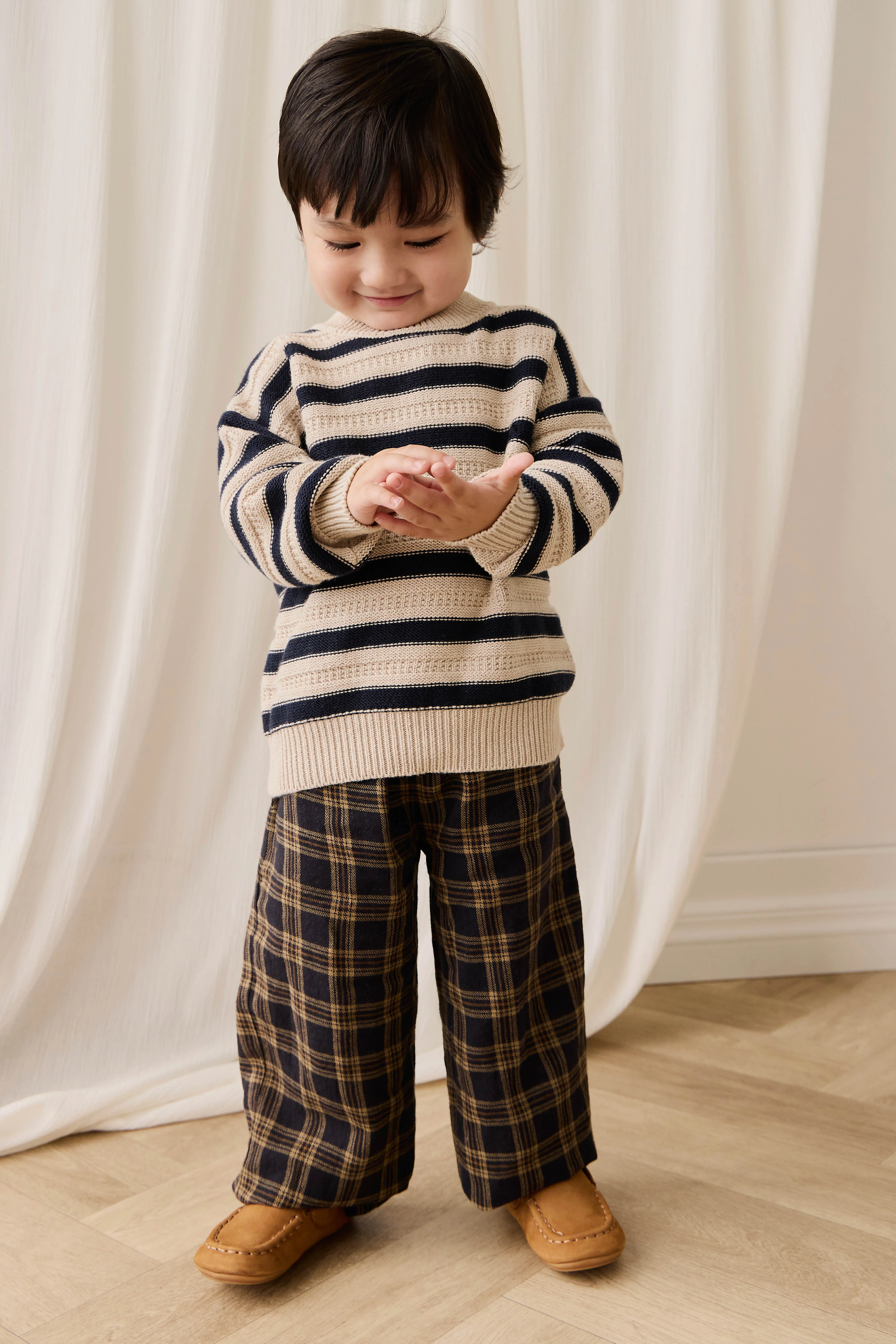 Byron Jumper-Byron Stripe Oat / Eclipse - Image 9