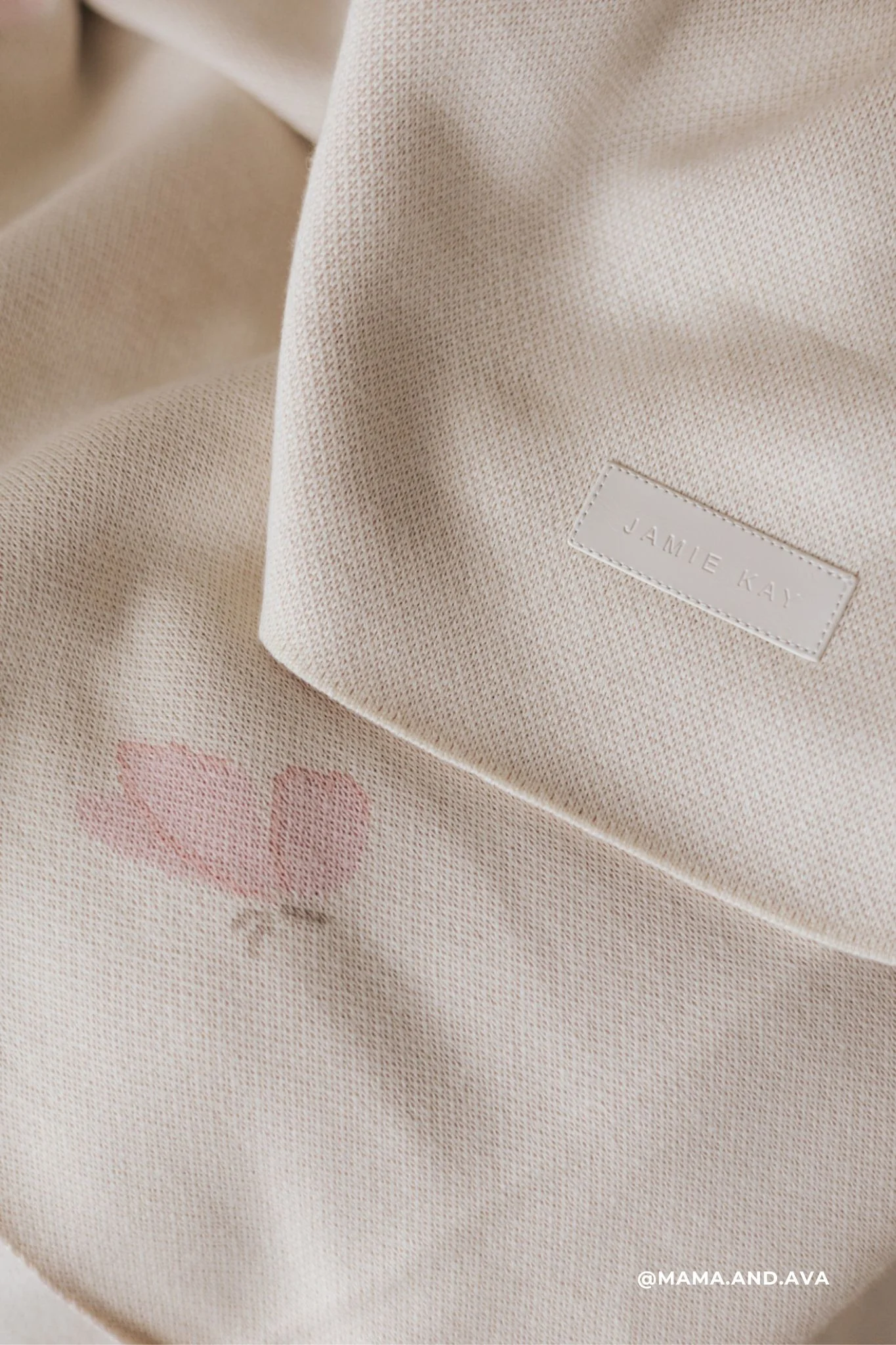 Cassie Jacquard Blanket - Egret - Image 3