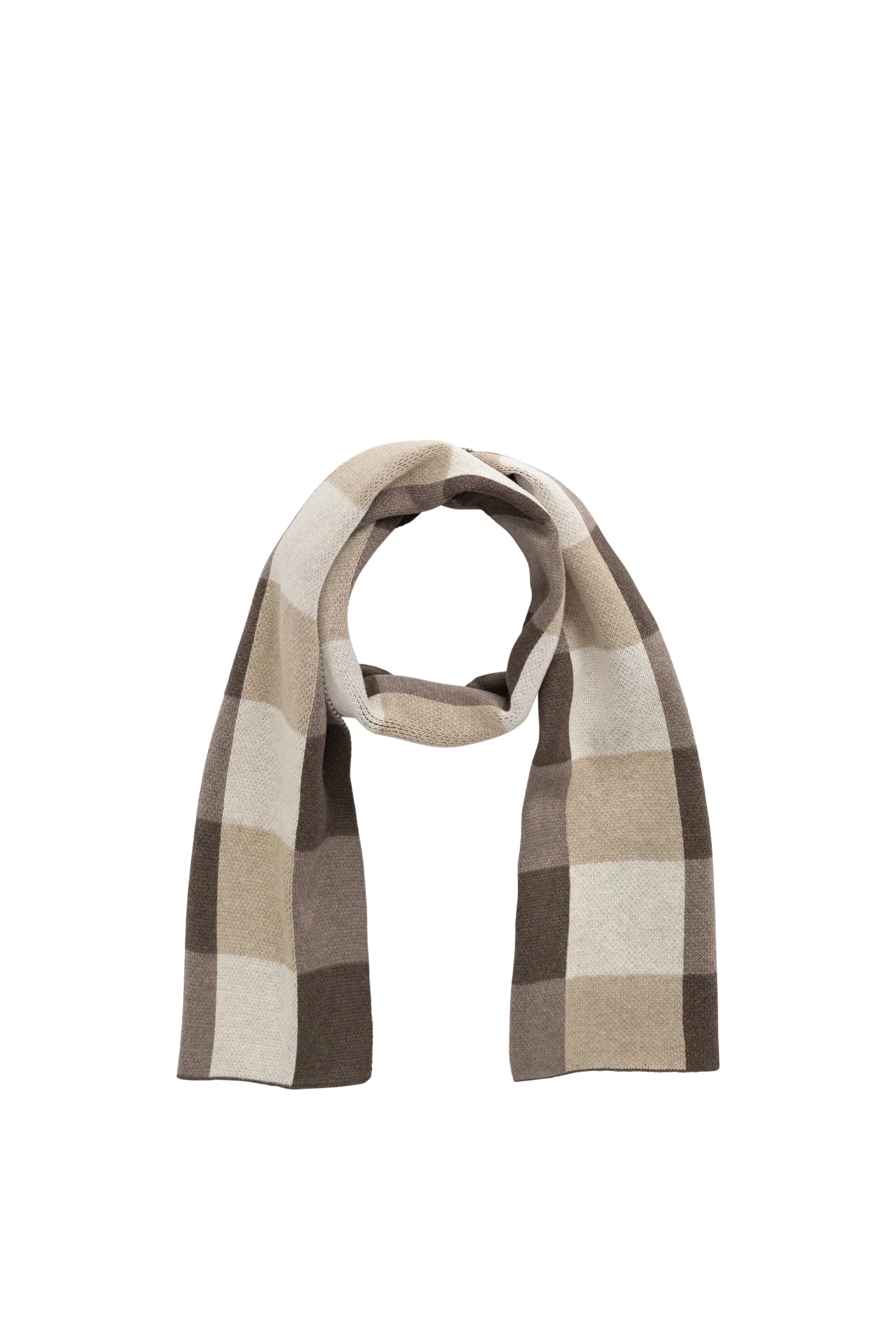 Checkered Scarf  - Brioche - Image 2