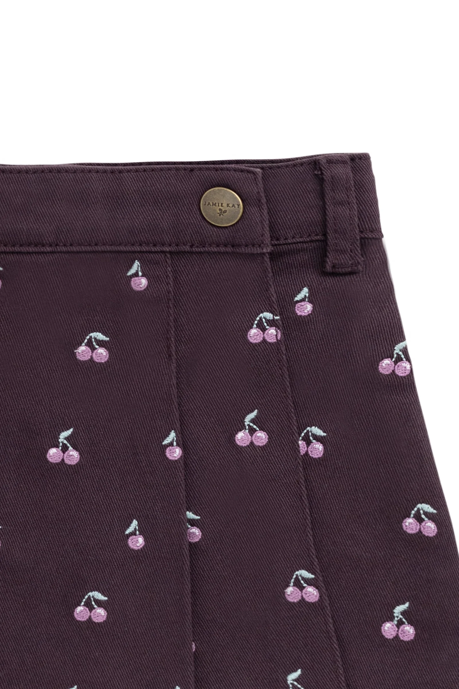 Chelsea Skirt - Cherry Love Plum Embroidery - Image 8
