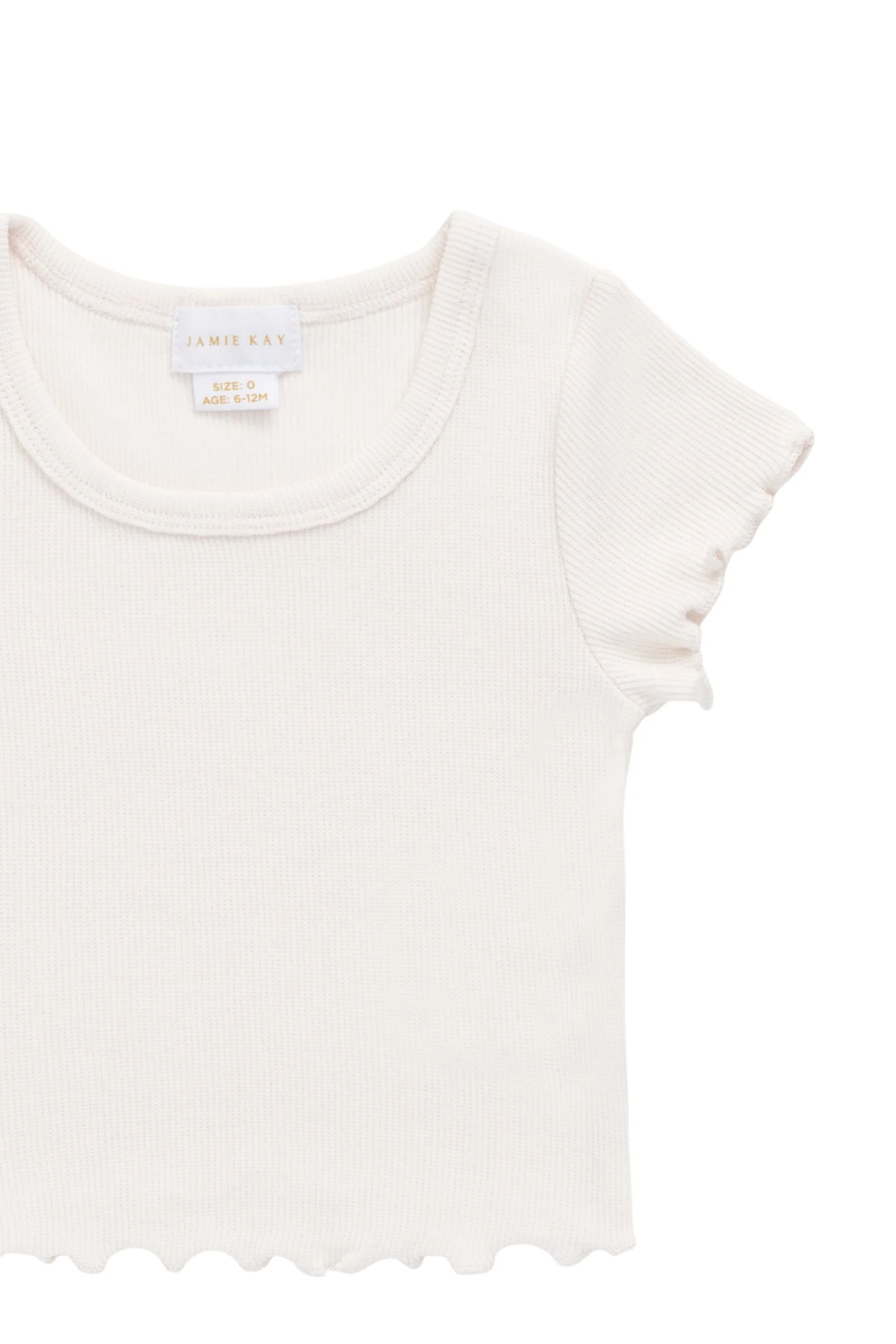Cotton Fine Rib Ines Top - Blushed Rose - Image 5