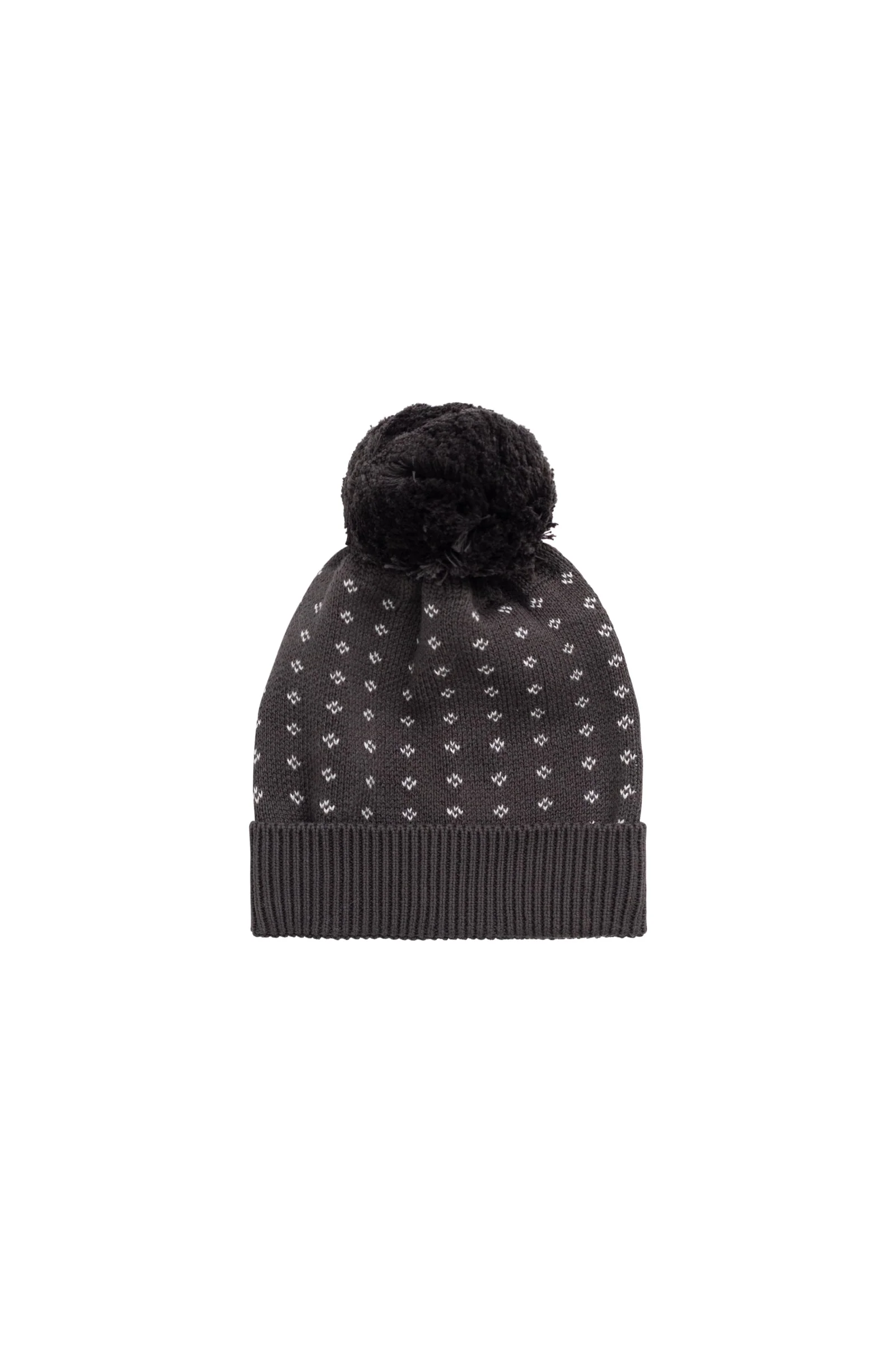 Dorian Beanie - Knitted Diamonds Coffee - Image 2