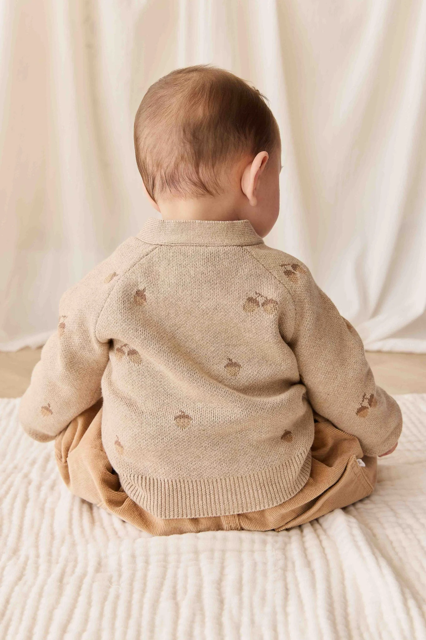 Easton Cardigan - Forest Acorns Cashew Marle - Image 5