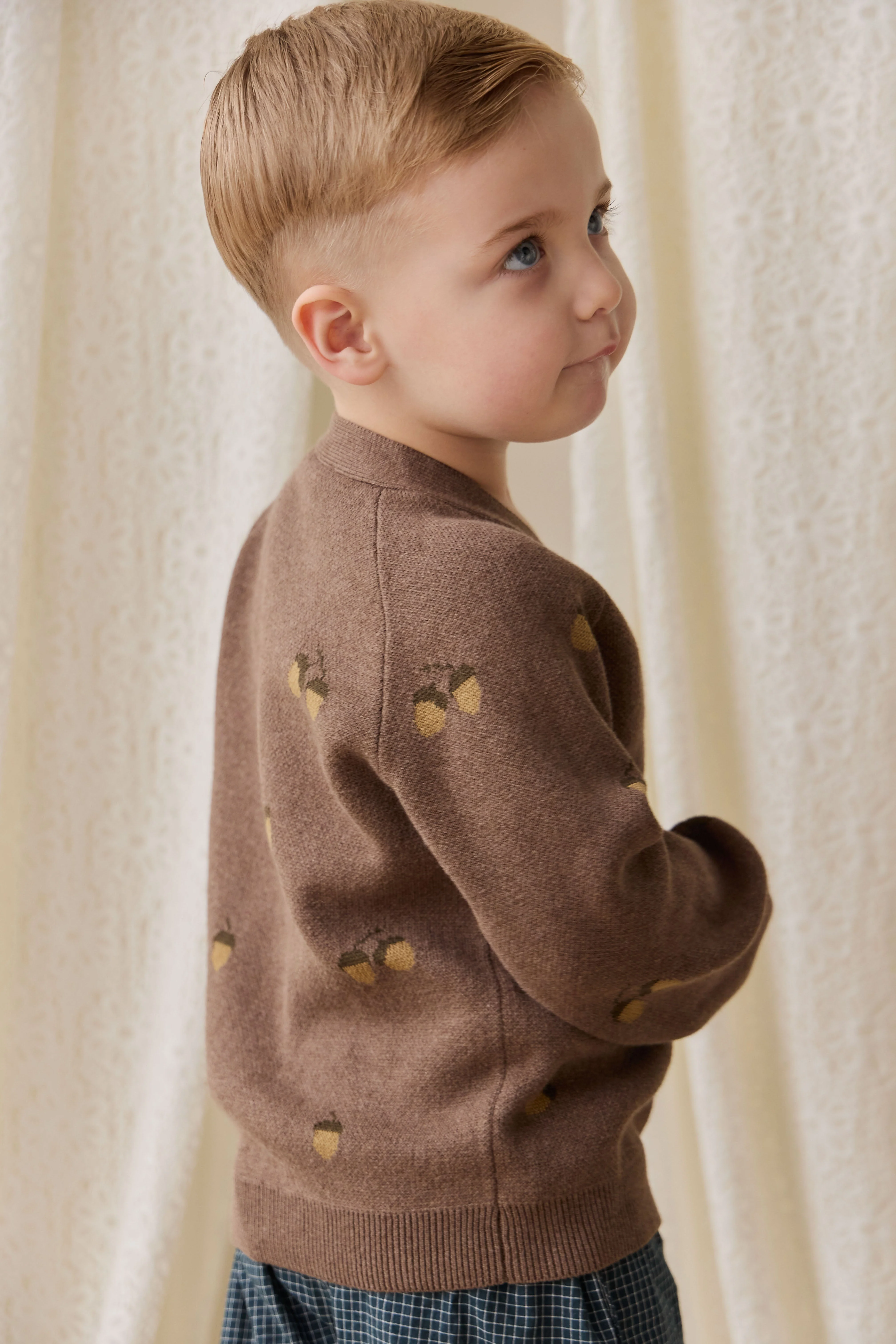 Easton Cardigan - Forest Acorns Toasted Marle - Image 3