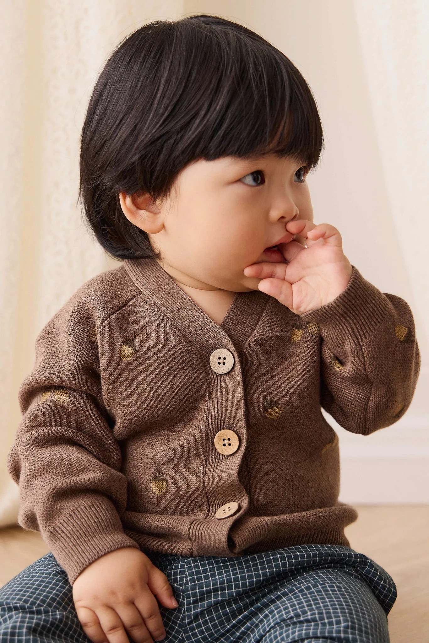 Easton Cardigan - Forest Acorns Toasted Marle - Image 6