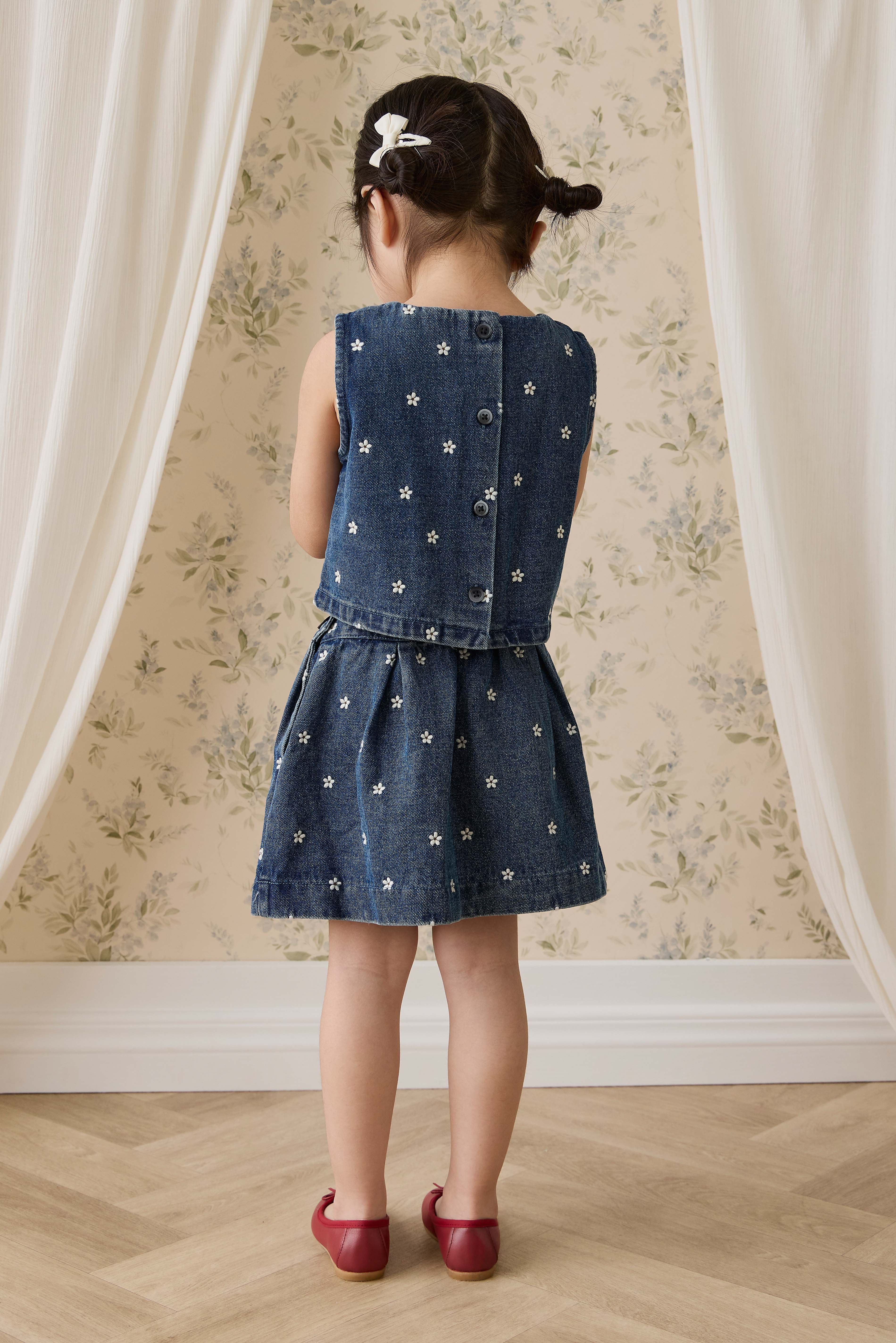 Etta Top-Josie Floral Denim - Image 10