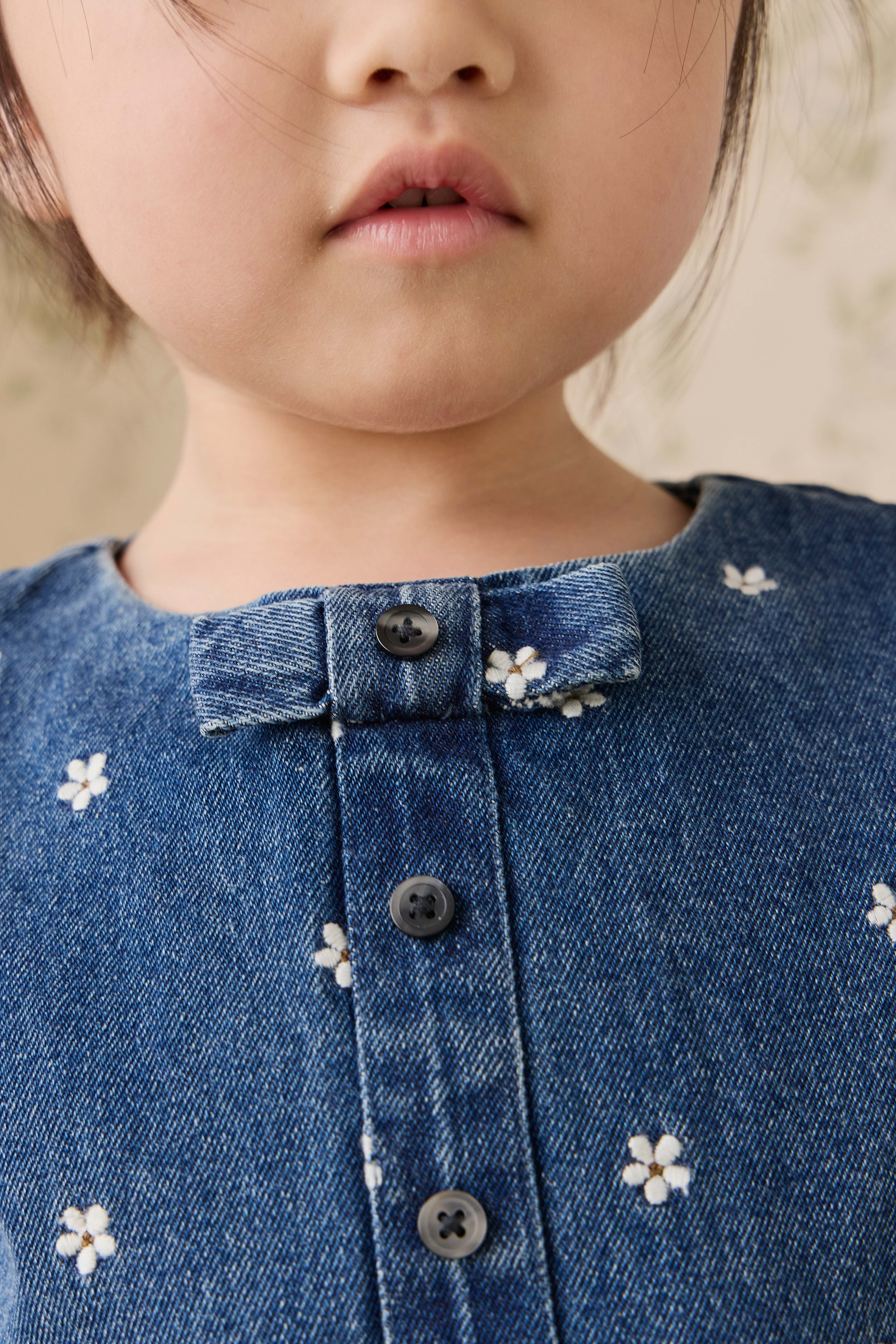Etta Top-Josie Floral Denim - Image 4