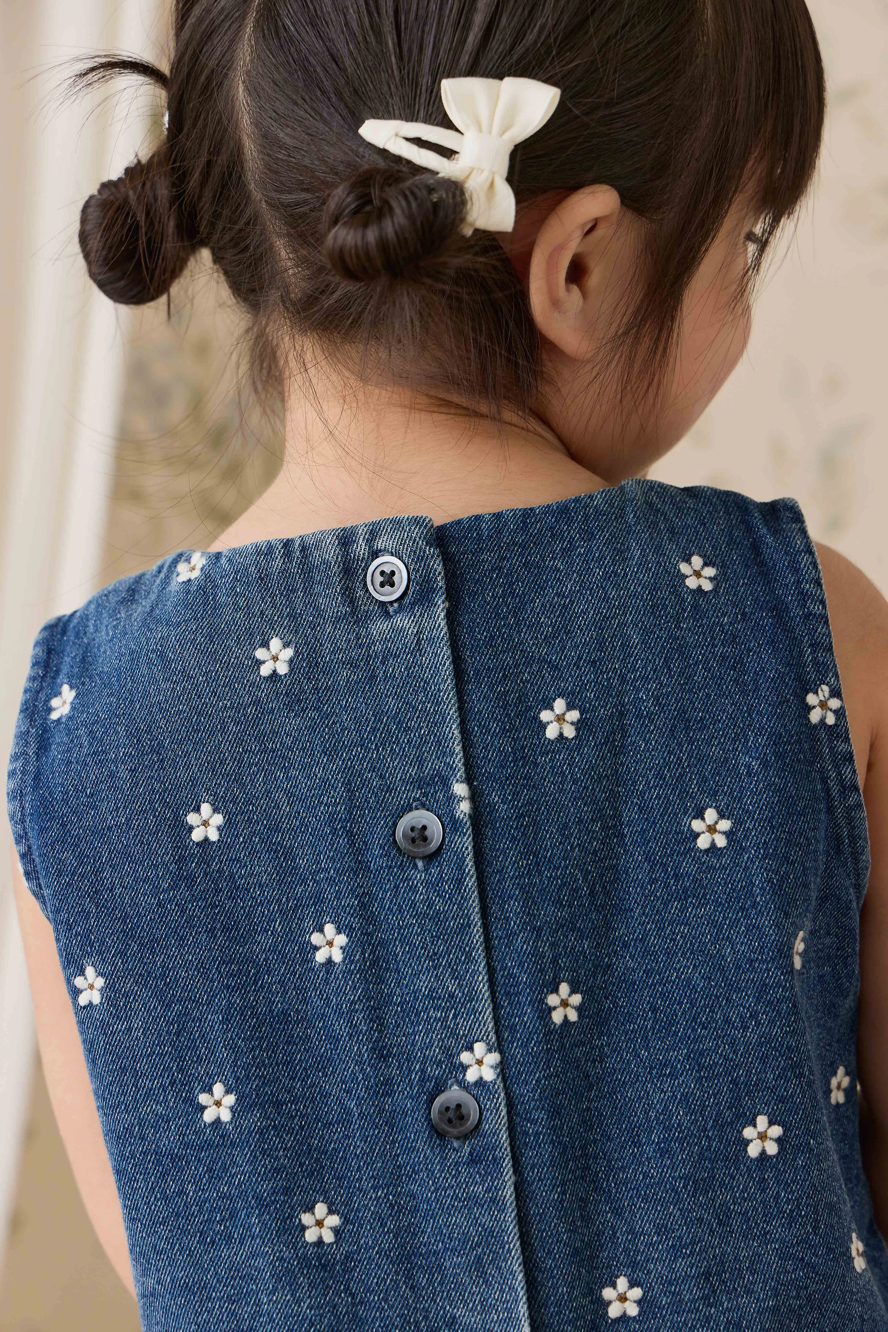 Etta Top-Josie Floral Denim - Image 6