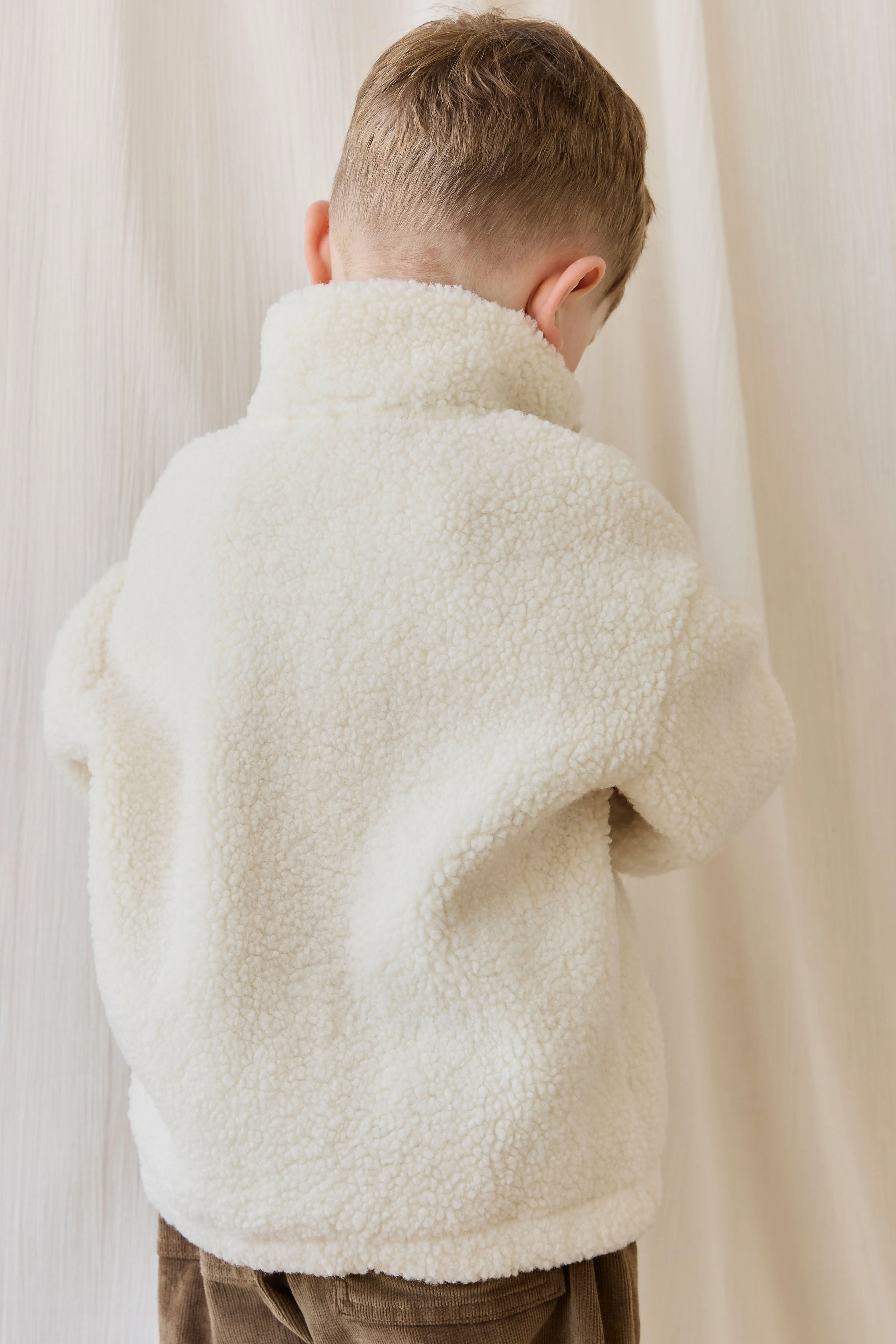 Ezra Sherpa Jacket-Natural - Image 6