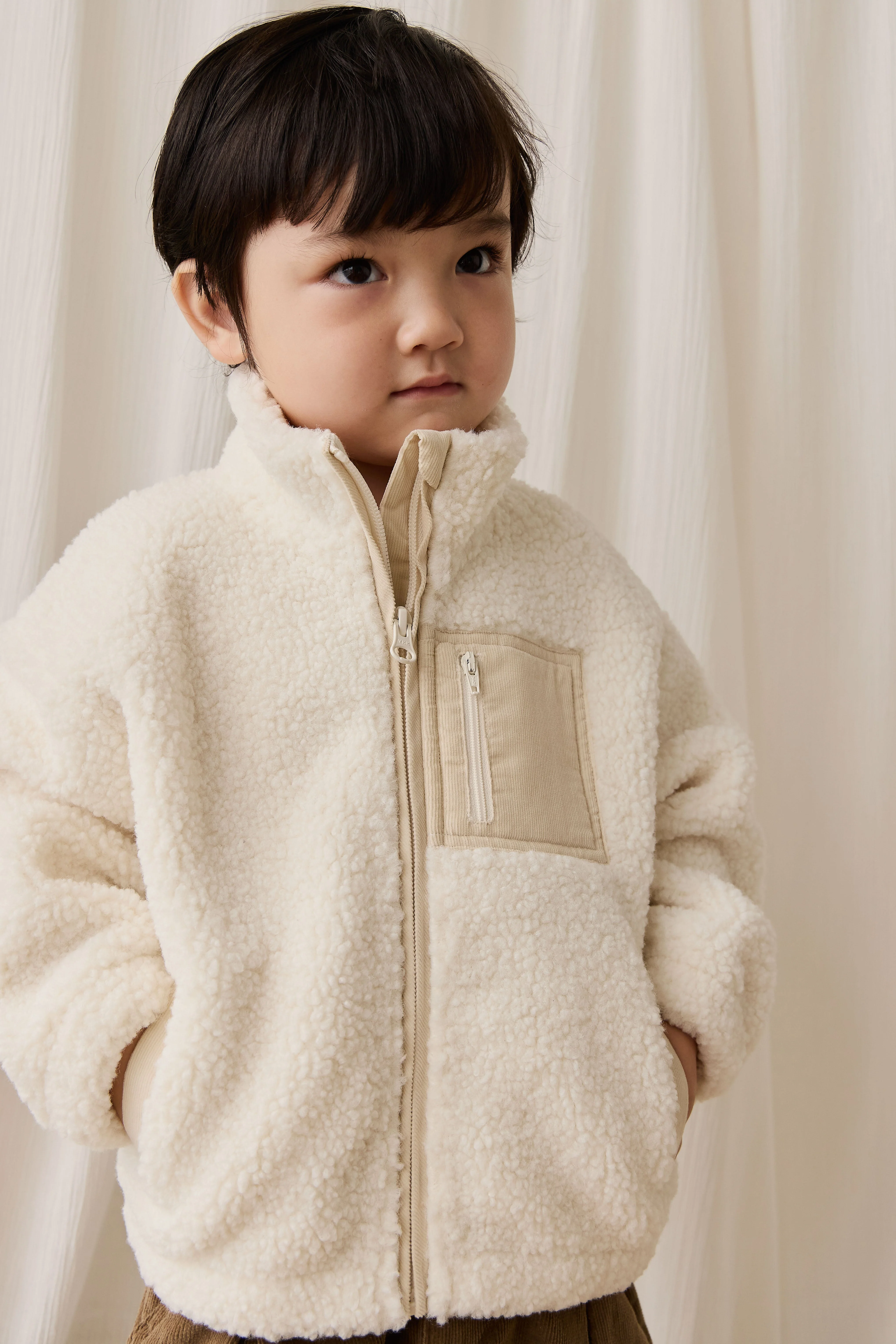 Ezra Sherpa Jacket-Natural - Image 7