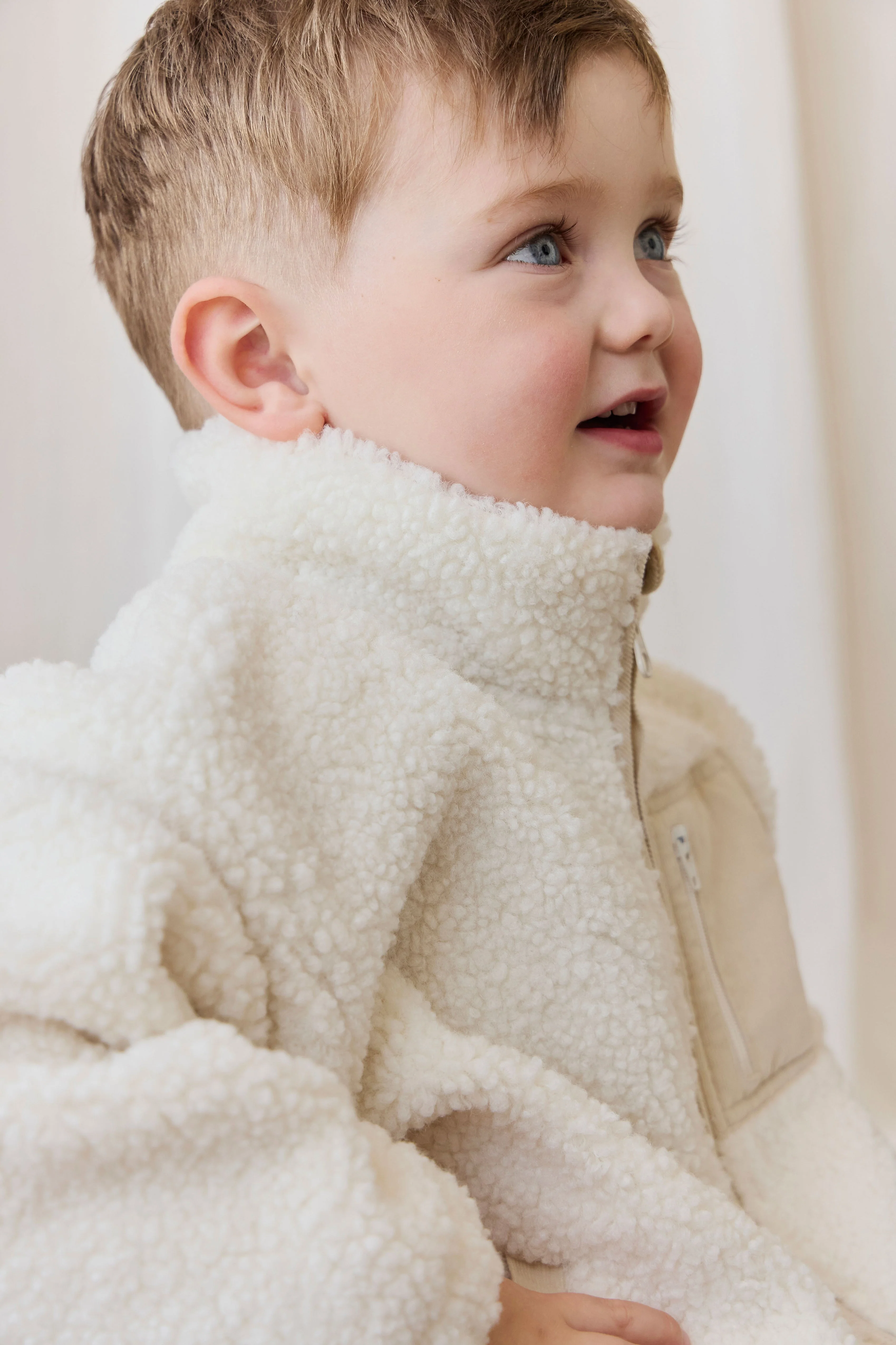 Ezra Sherpa Jacket-Natural - Image 8
