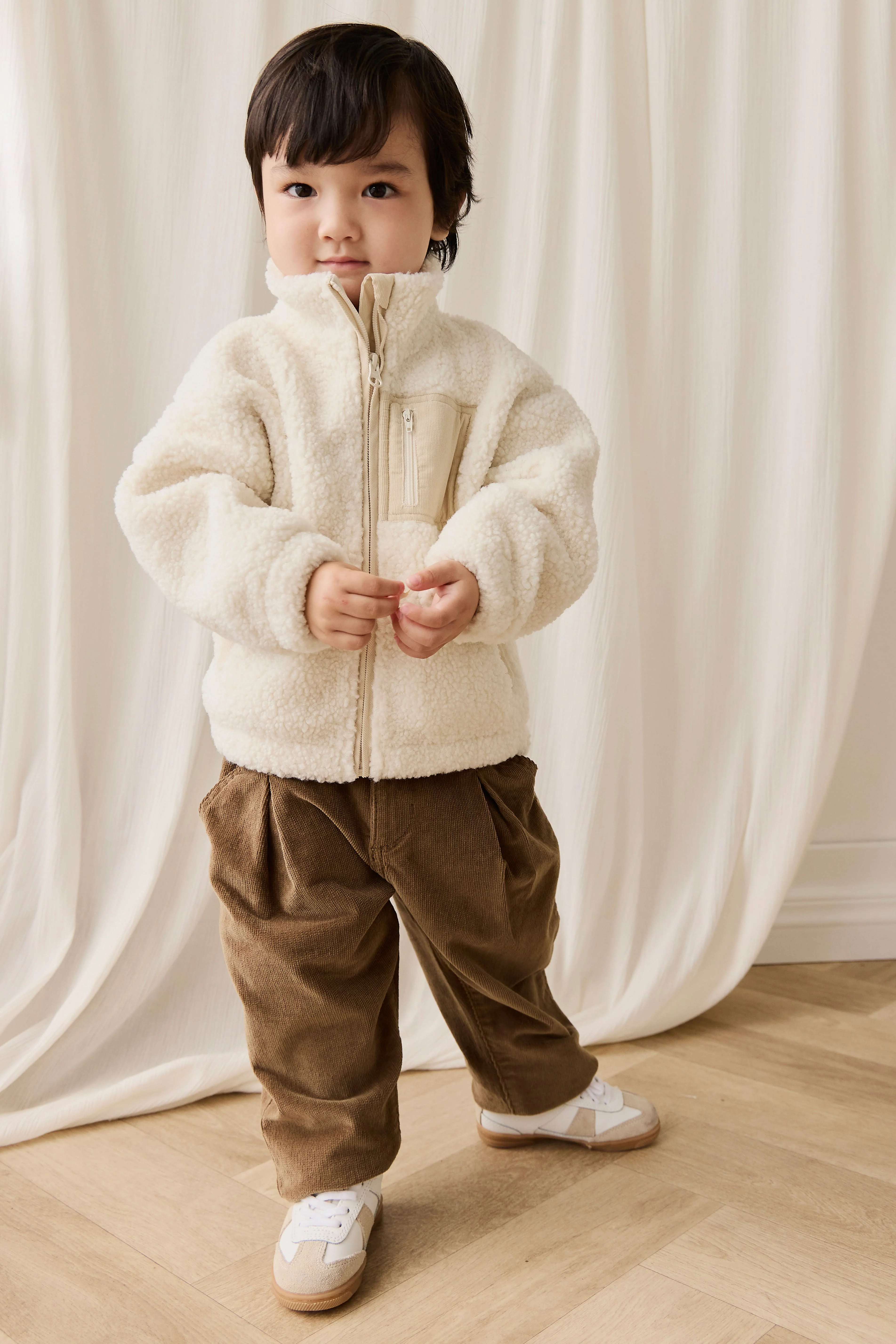 Ezra Sherpa Jacket-Natural - Image 9