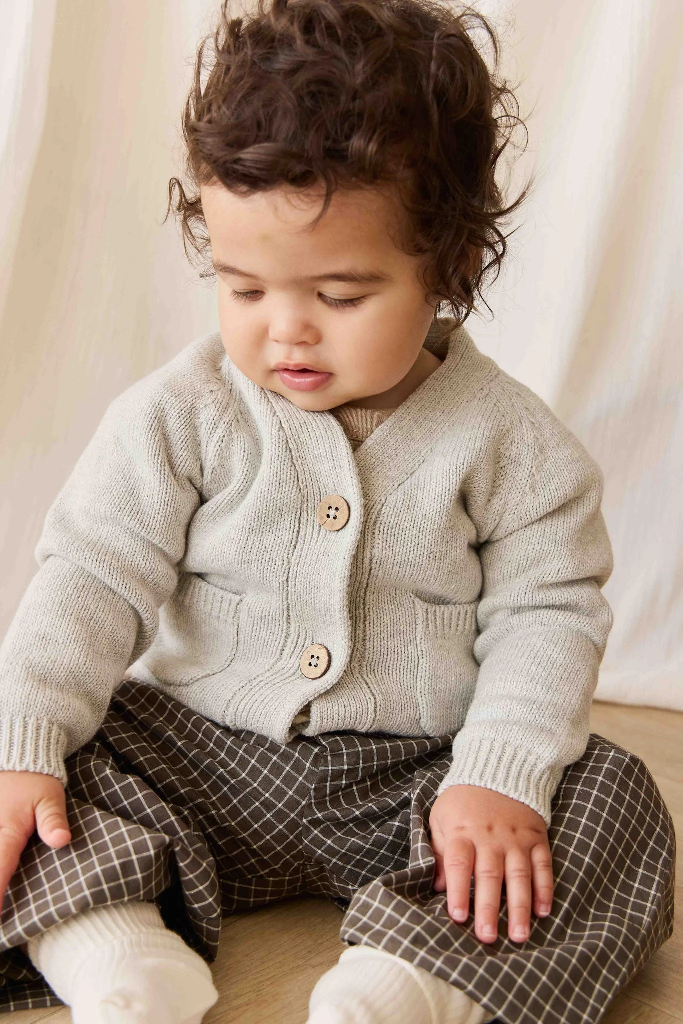 Franco Cardigan - Light Grey Marle - Image 3