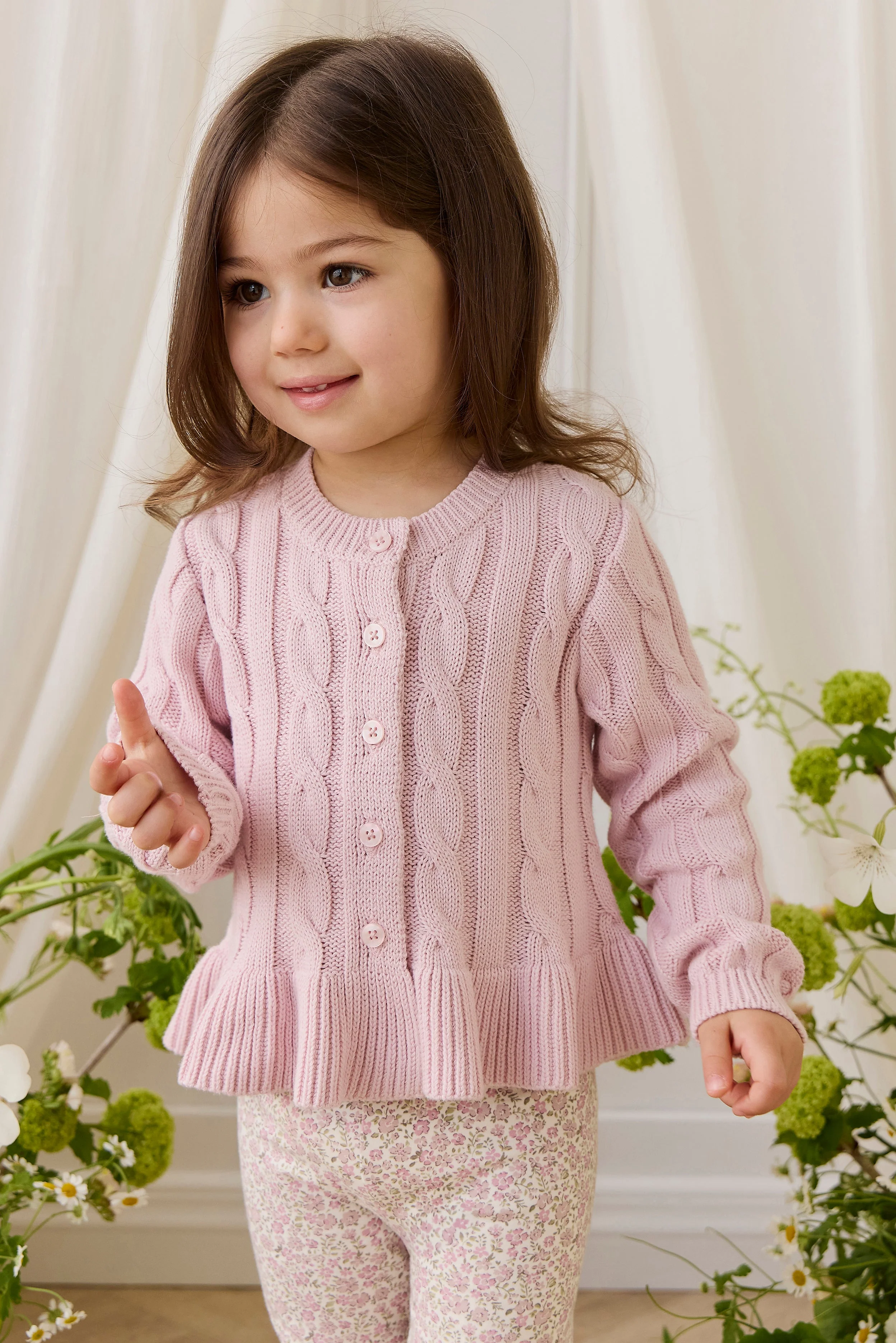 Harriet Cardigan - Frosted Petal - Image 4