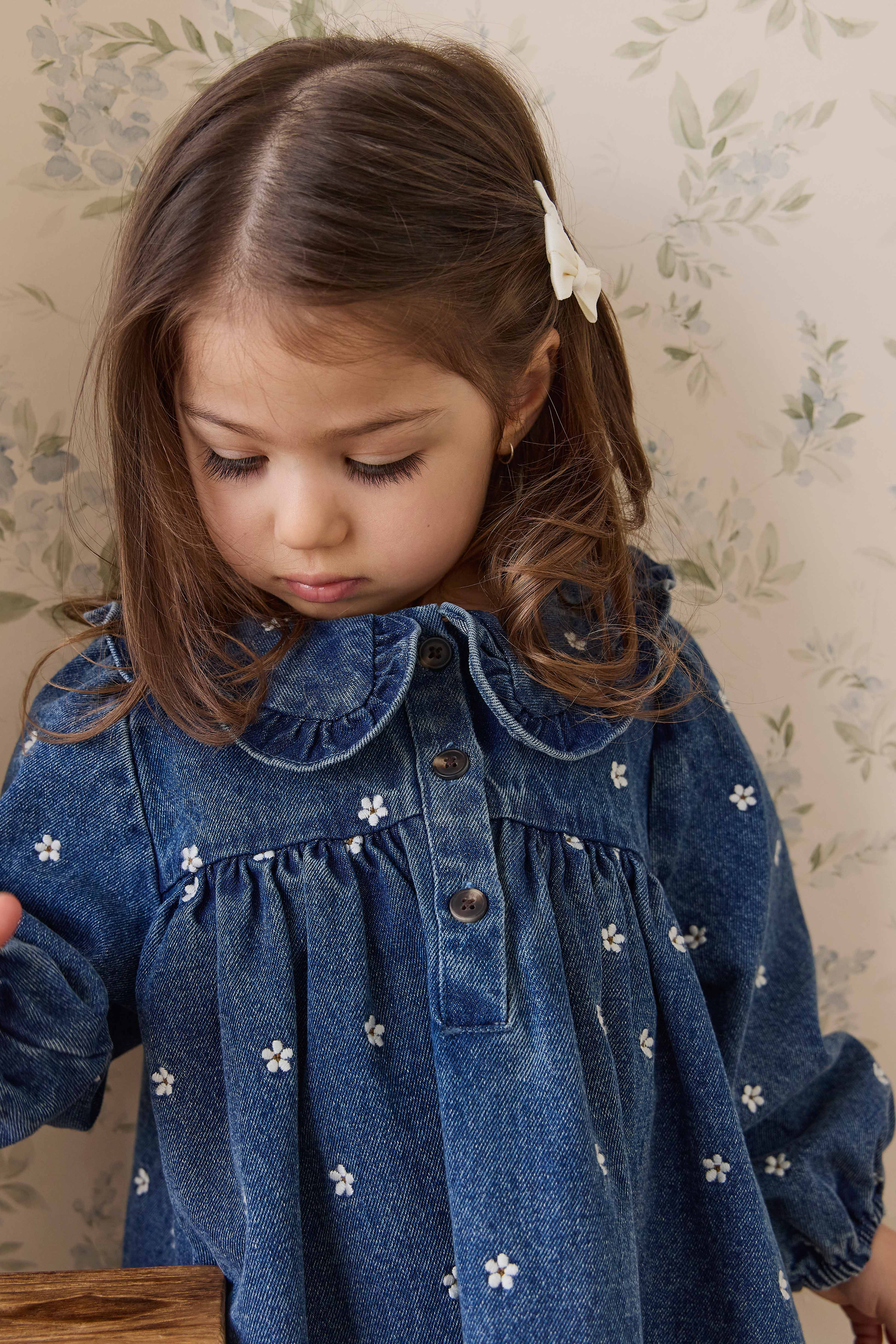 Ira Dress-Josie Floral Denim - Image 4
