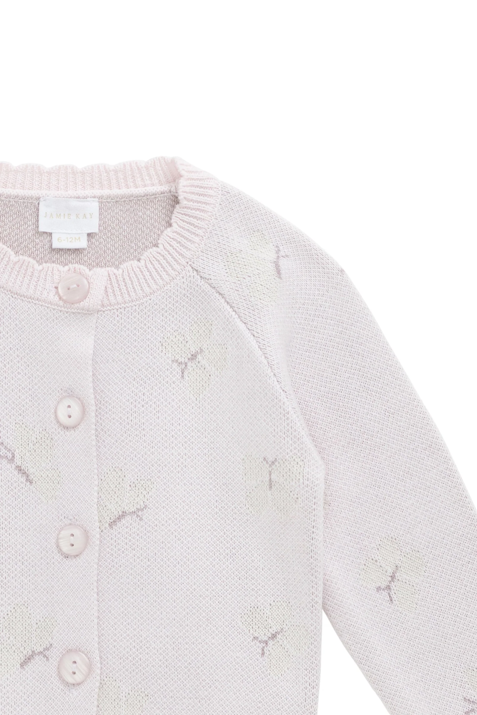 Jamie Cardigan - Jamie's Atrium Jacquard Calcite - Image 4