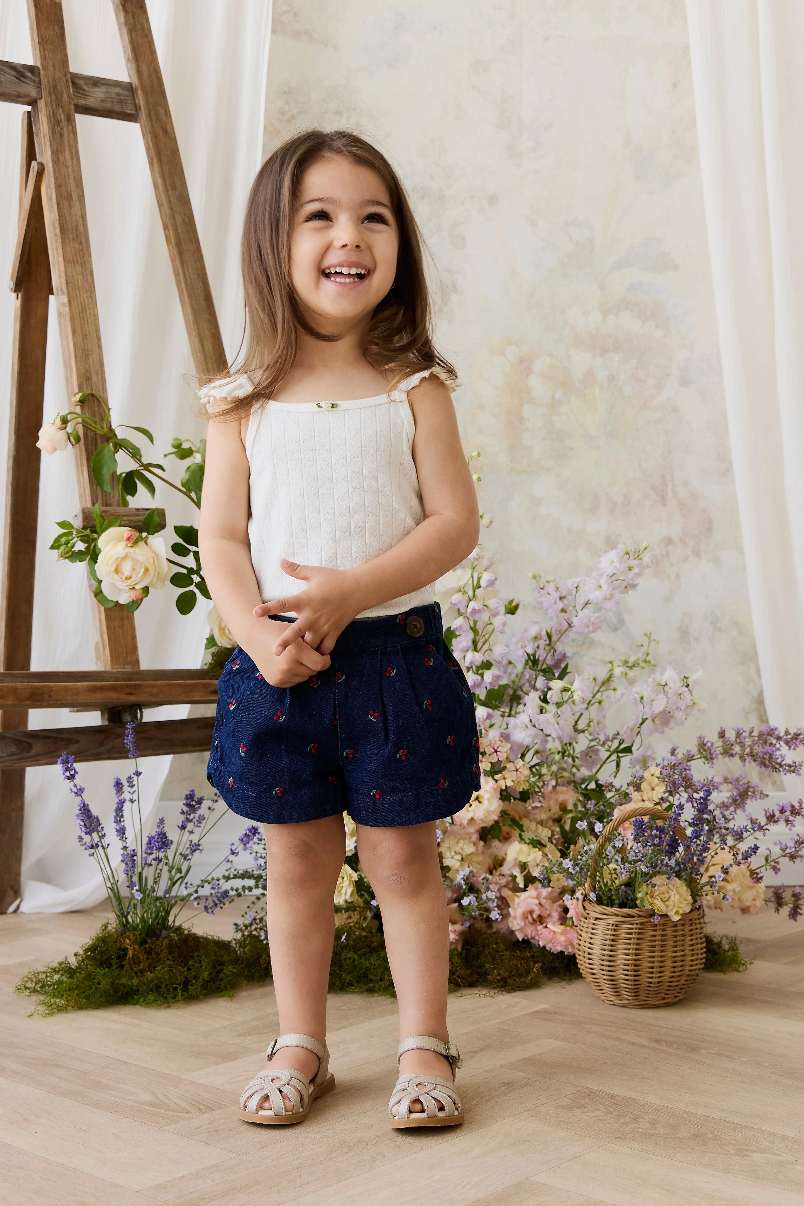 Jardine Short - Cerise Denim - Image 4