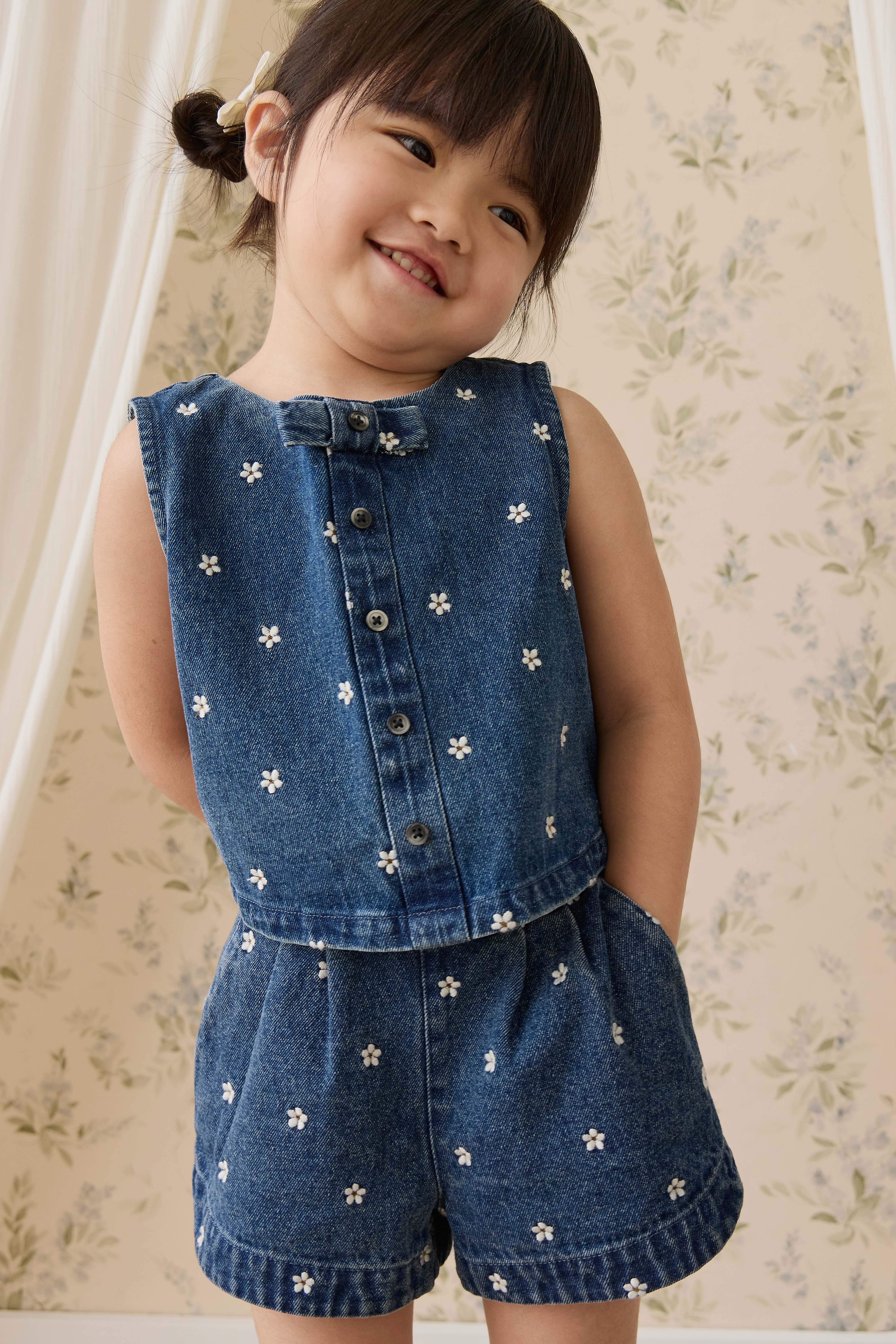 Jardine Short-Josie Floral Denim - Image 3