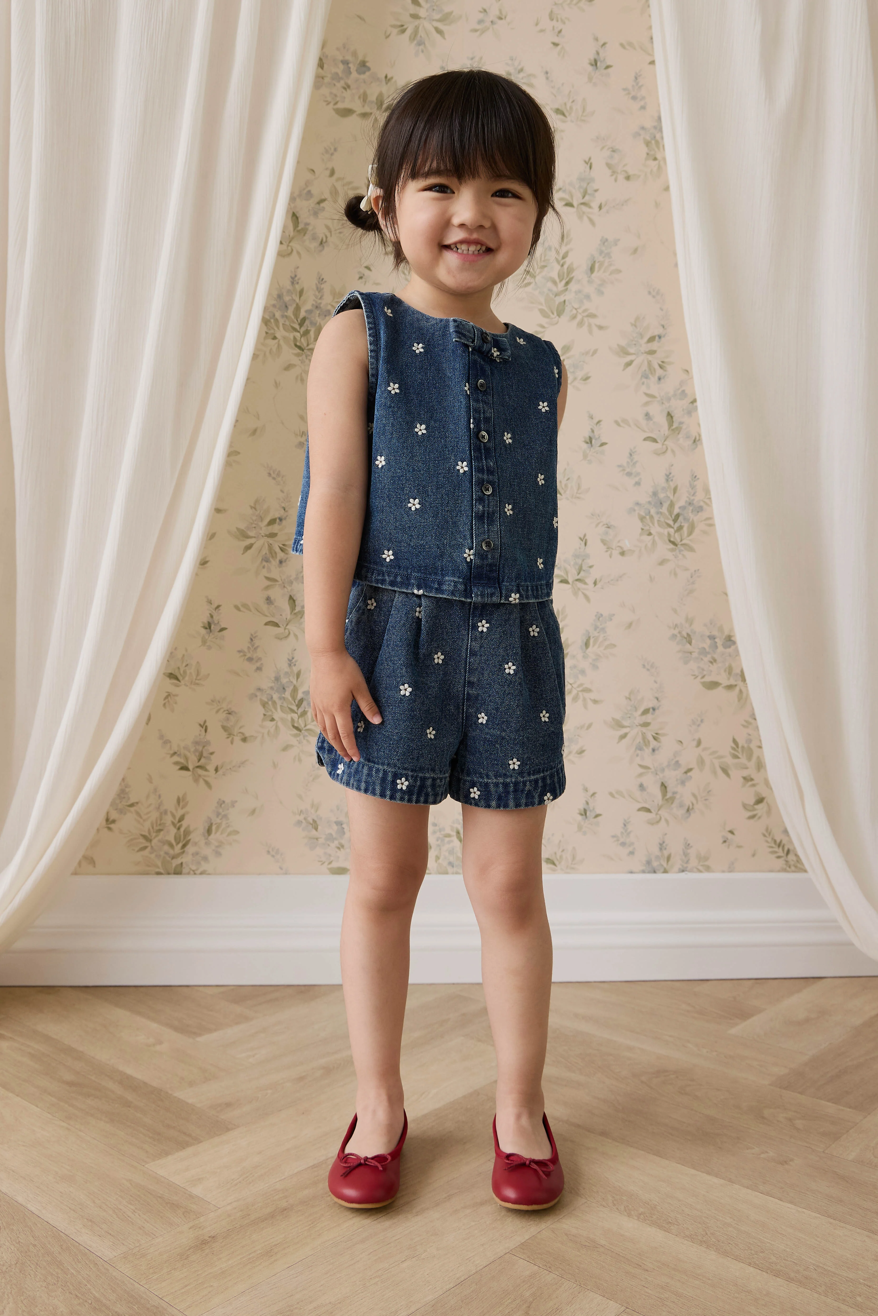 Jardine Short-Josie Floral Denim - Image 4