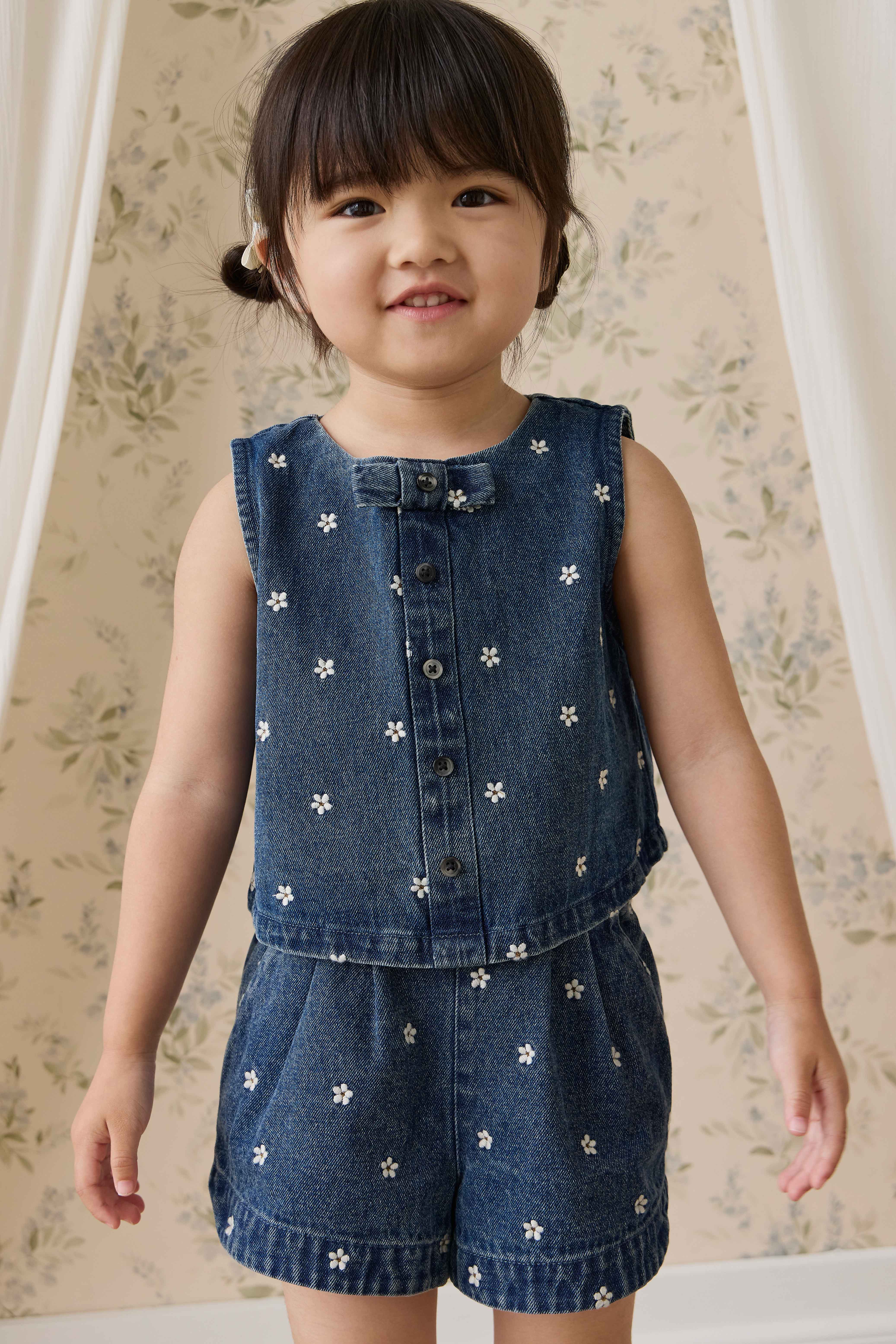 Jardine Short-Josie Floral Denim - Image 5